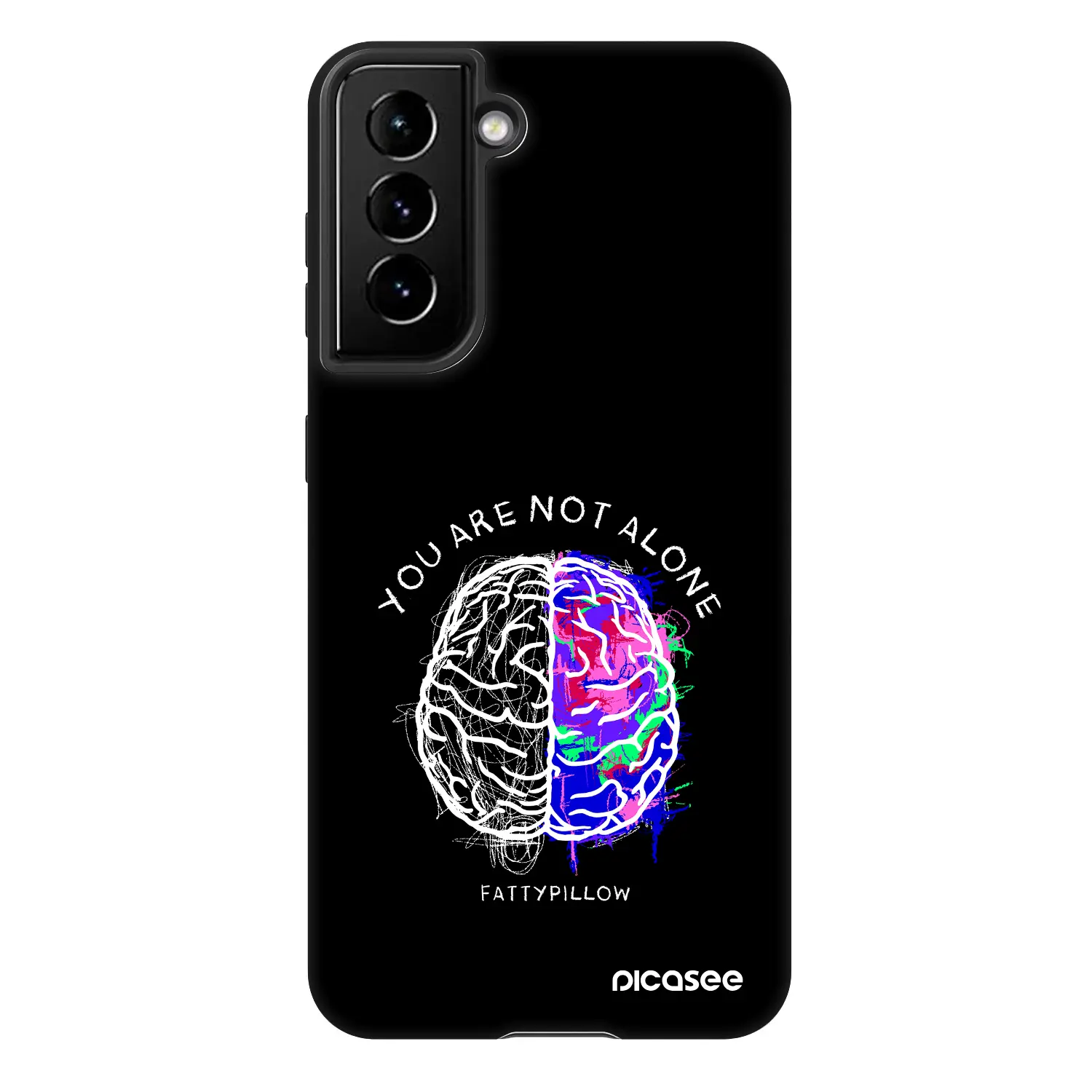 Fashion Case pro Samsung Galaxy S22 5G - Brain - White