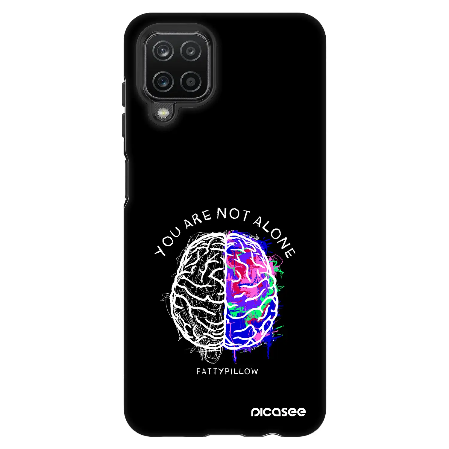 Fashion Case pro Samsung Galaxy A12 A125F - Brain - White