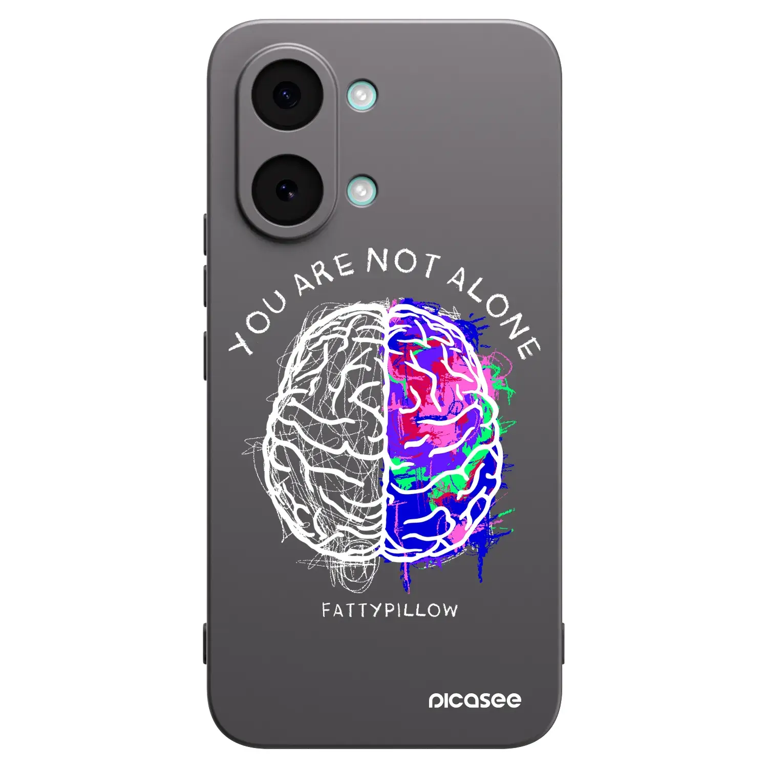 Silikonový černý obal pro Xiaomi Poco X8 Pro Max - Brain - White