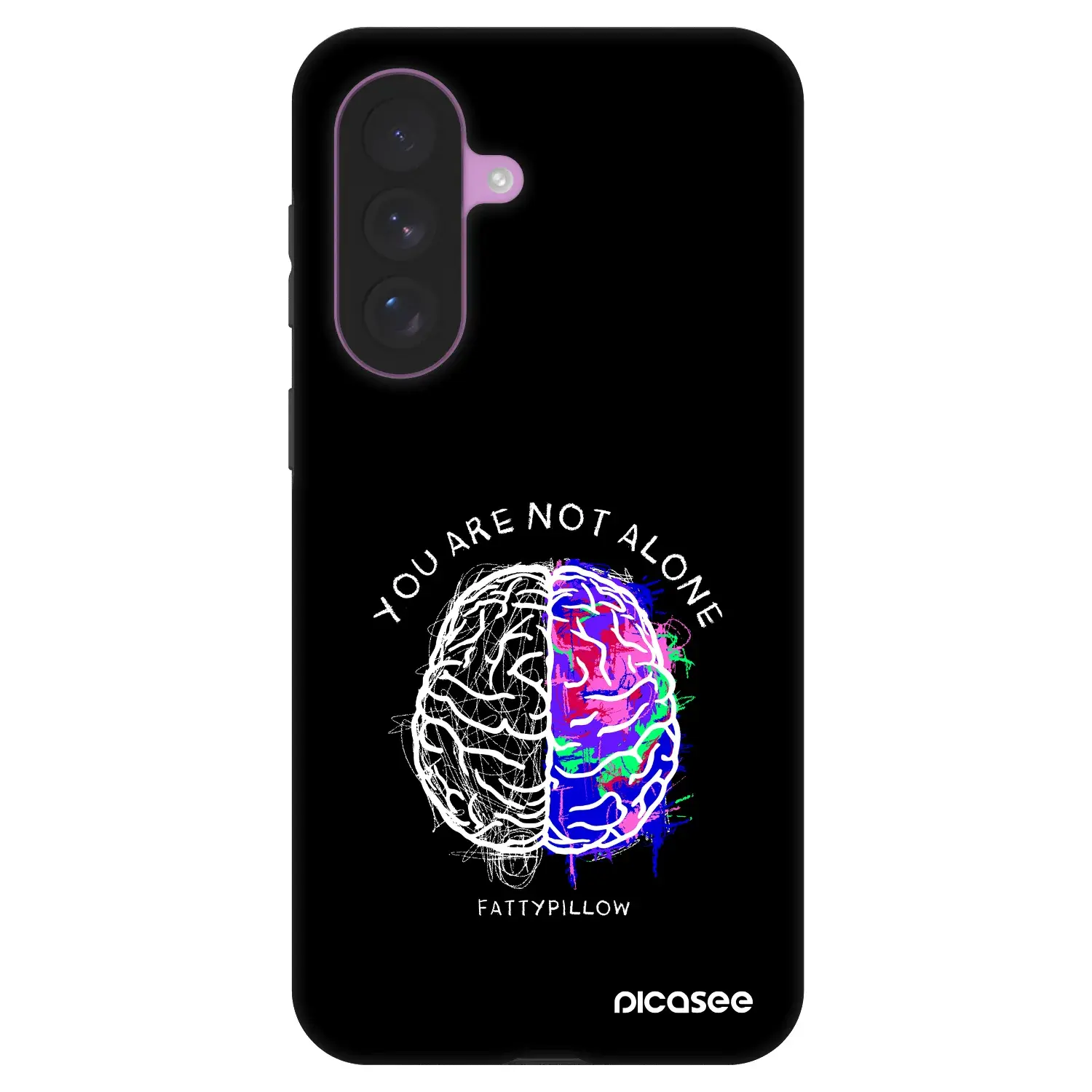 Fashion Case pro Samsung Galaxy A57 5G - Brain - White