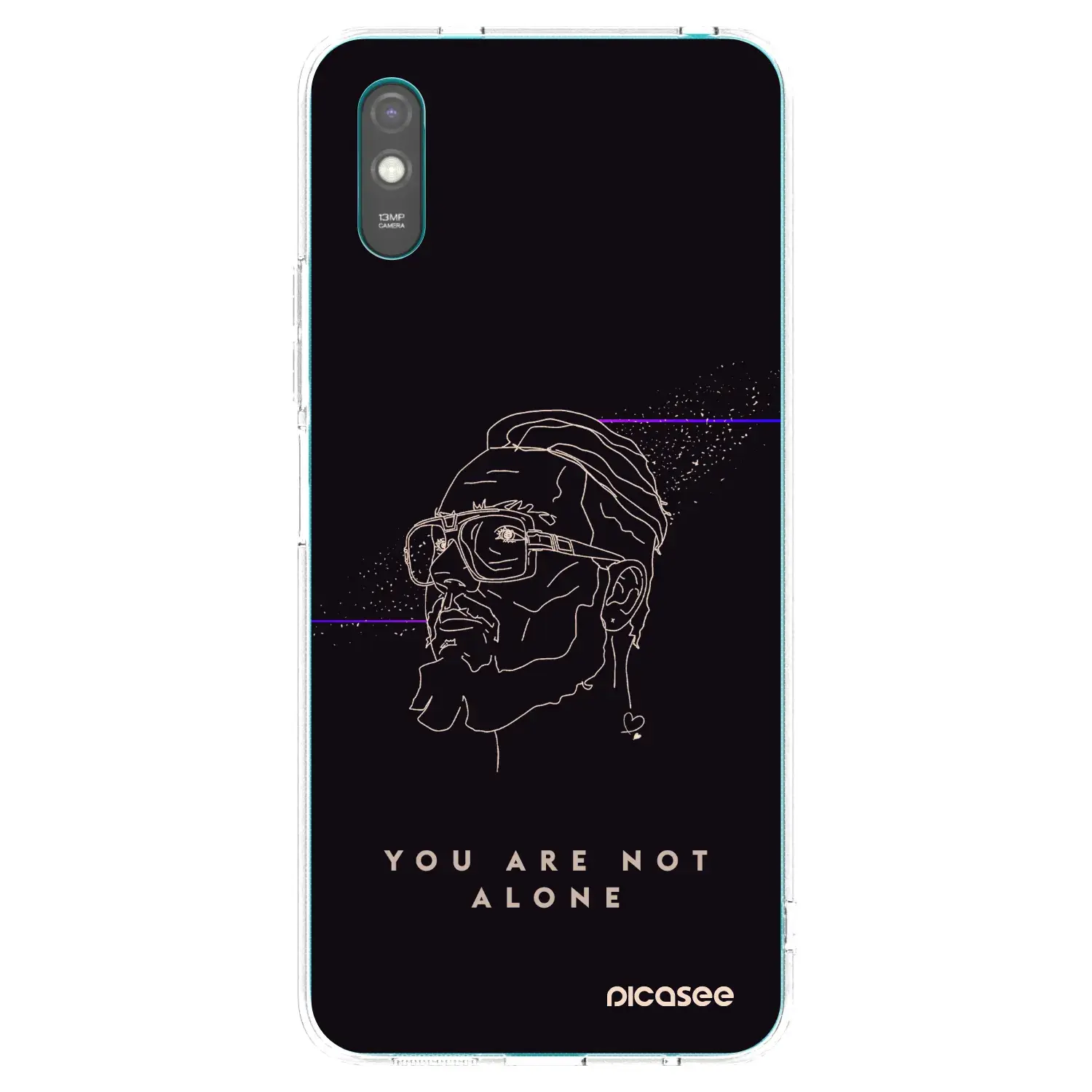 Silikonový průhledný obal pro Xiaomi Redmi 9AT - You are not alone