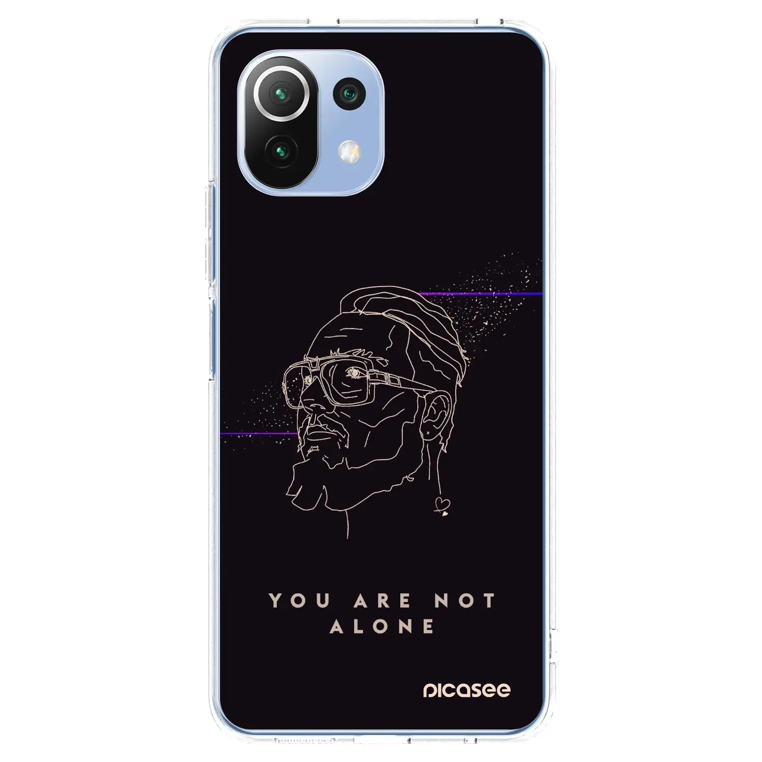 Silikonový průhledný obal pro Xiaomi 11 Lite 5G NE - You are not alone