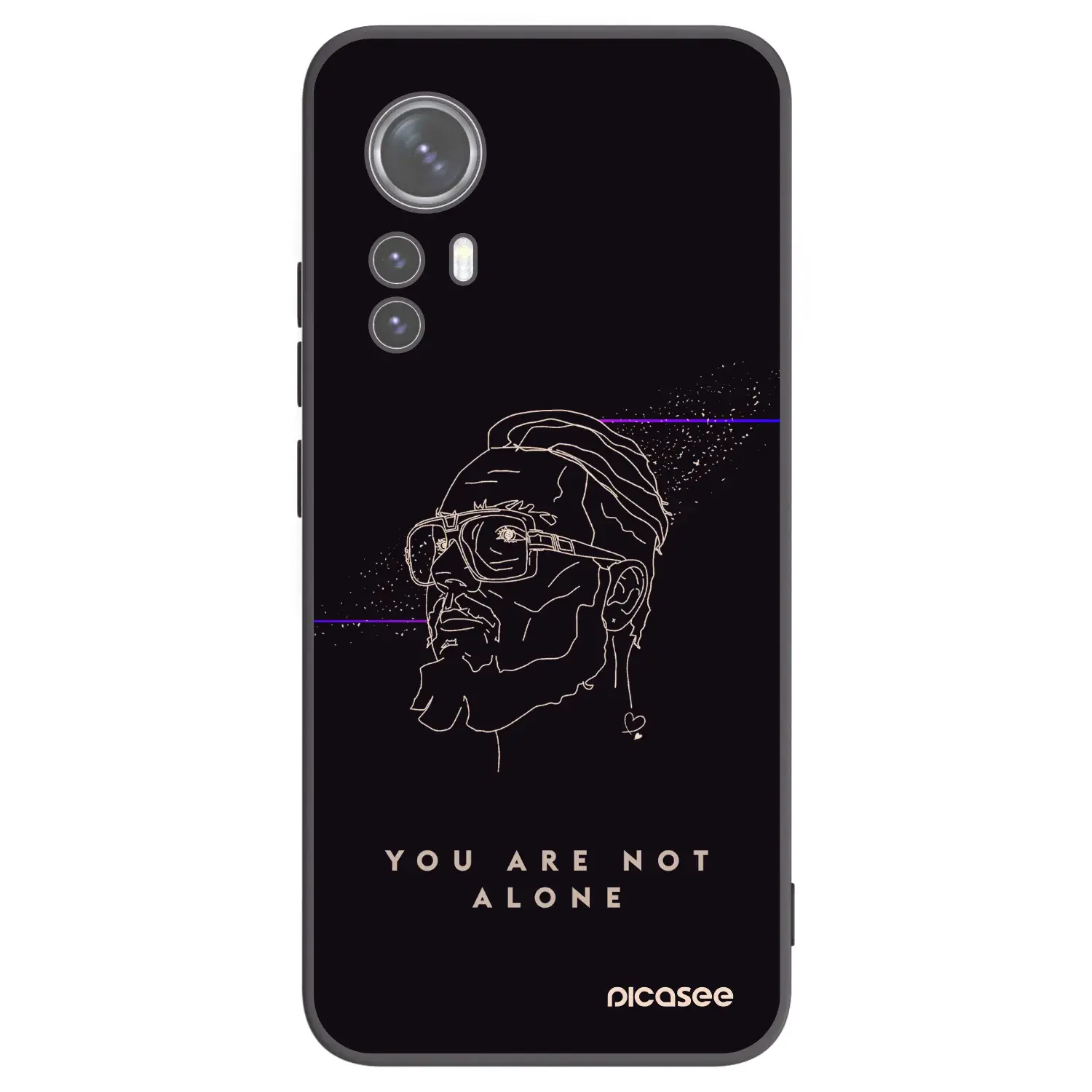 Silikonový černý obal pro Xiaomi 12X - You are not alone