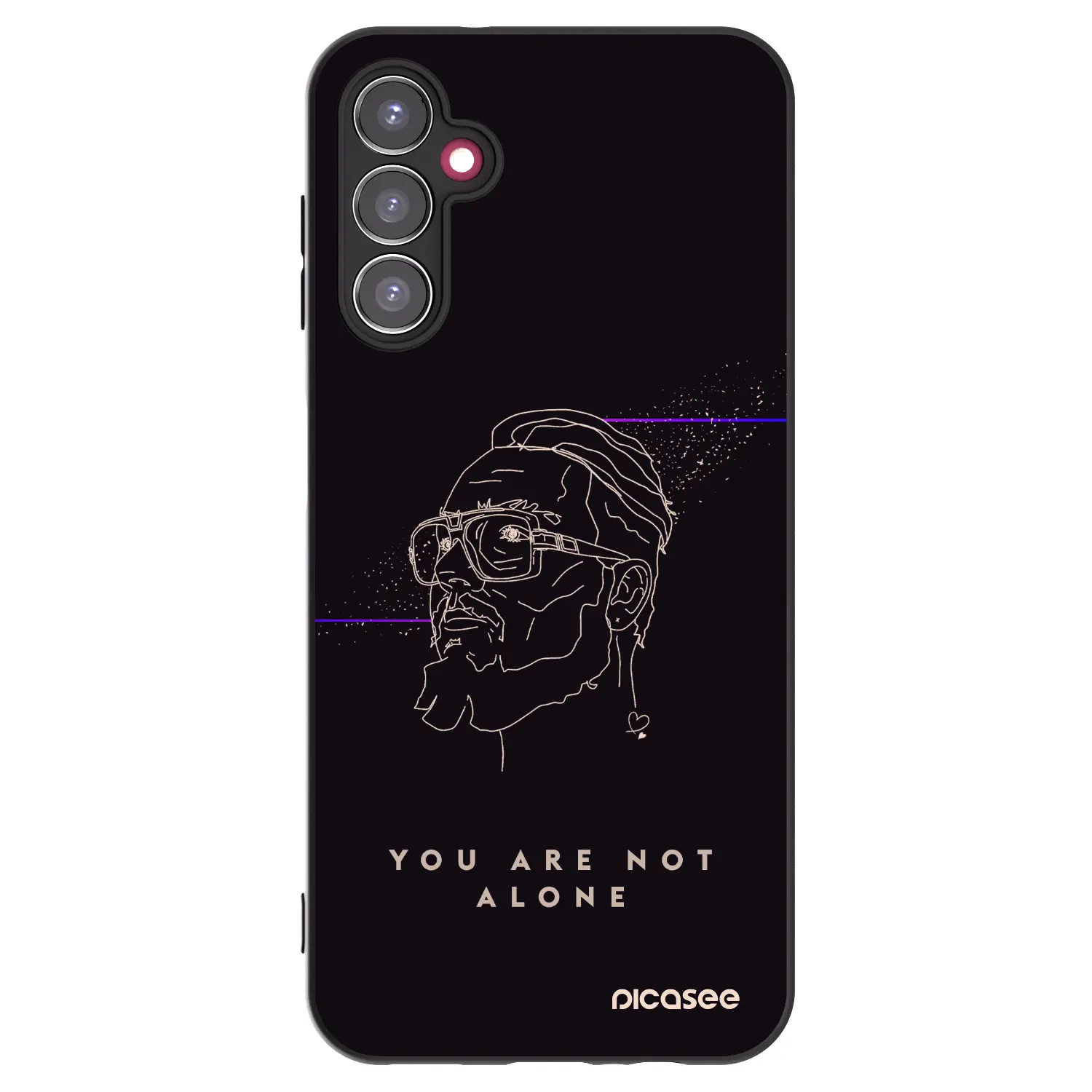 Silikonový černý obal pro Samsung Galaxy A14 5G A146P - You are not alone