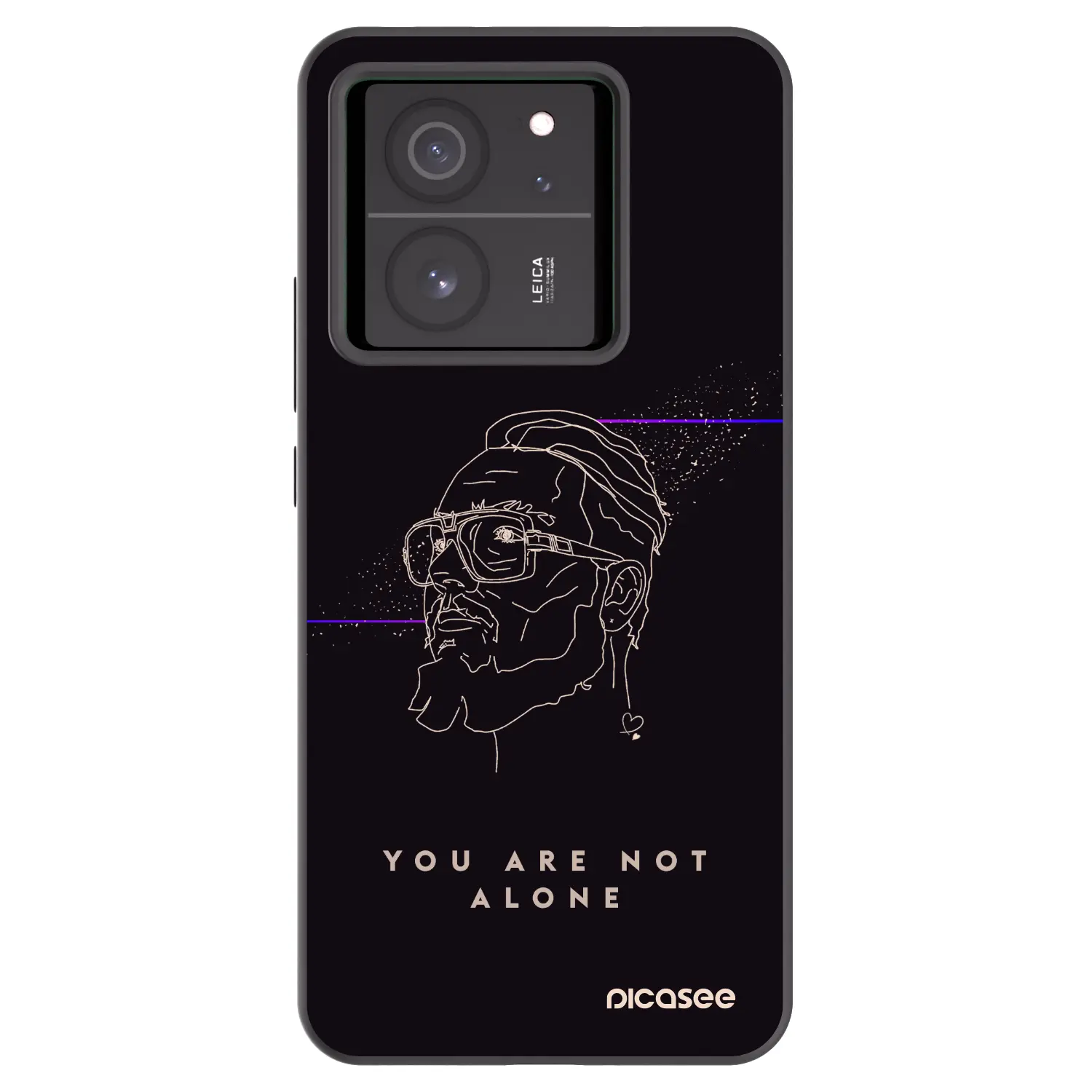 Silikonový černý obal pro Xiaomi 13T Pro - You are not alone