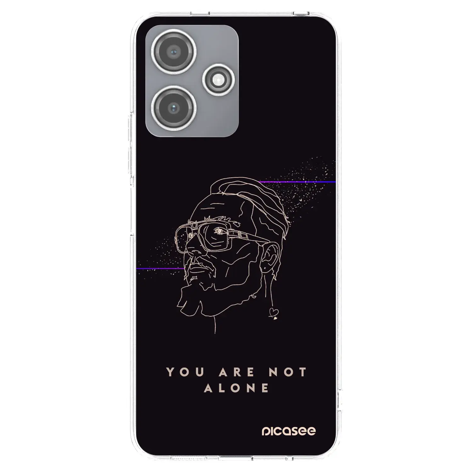 Silikonový průhledný obal pro Xiaomi Redmi 12 5G - You are not alone