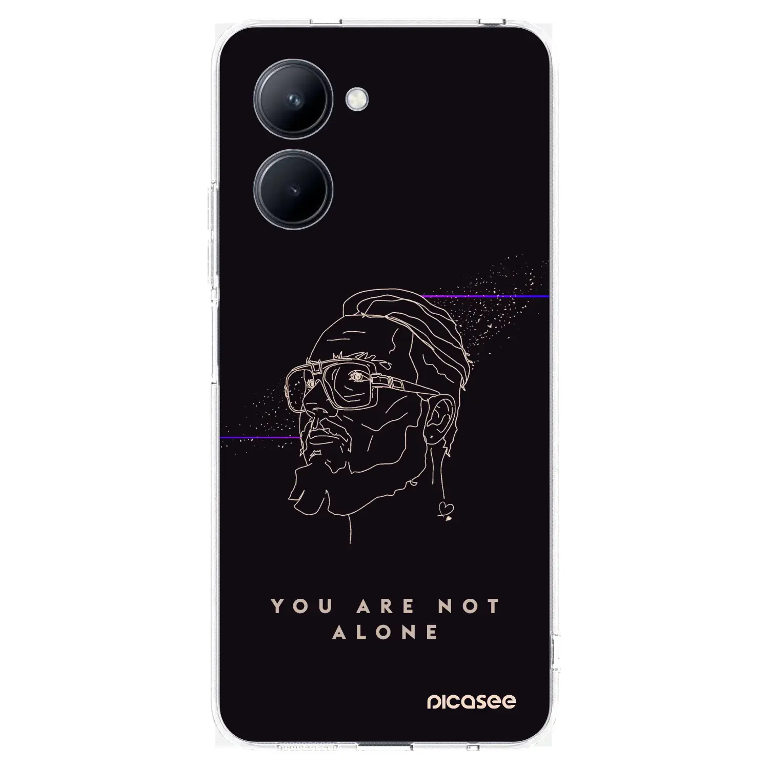 Silikonový průhledný obal pro Realme C33 (2023) - You are not alone