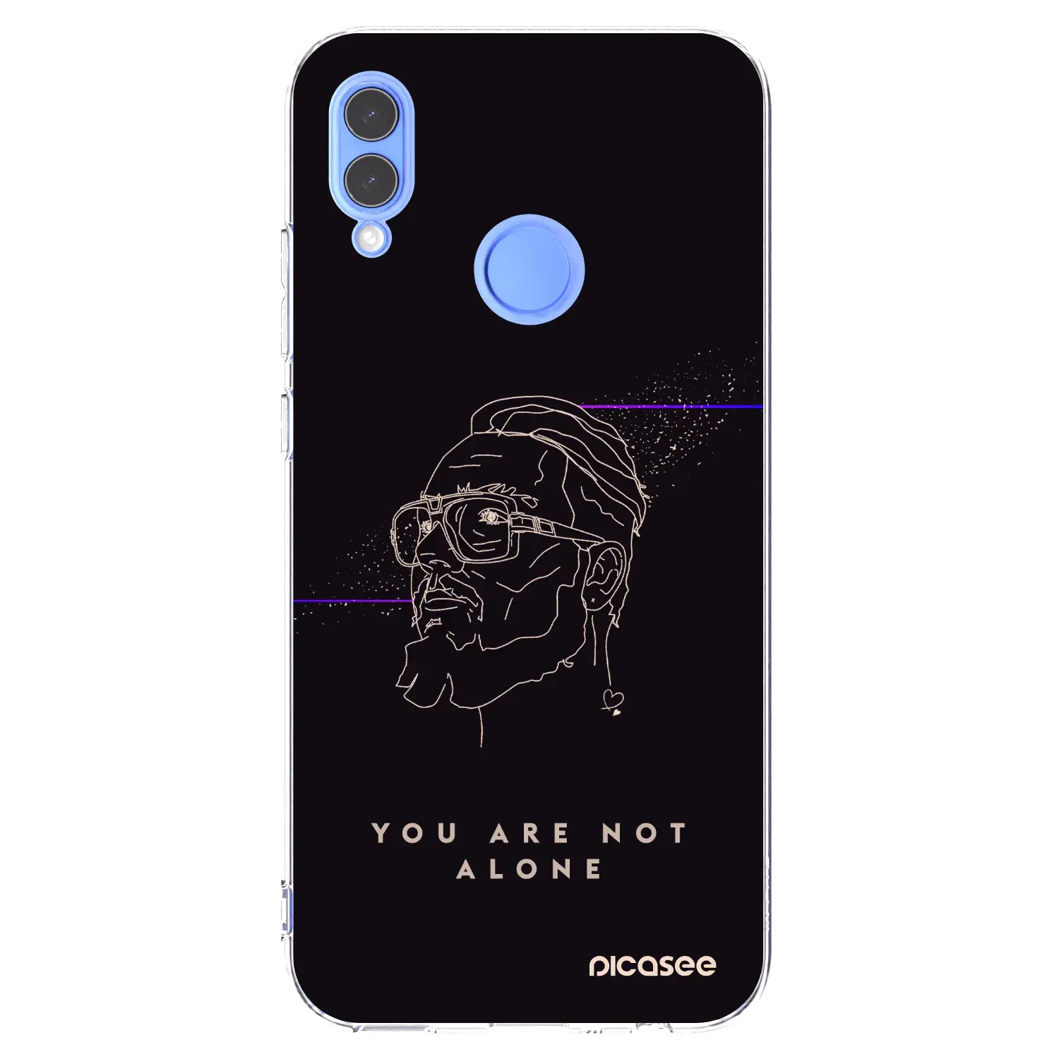 Silikonový průhledný obal pro Honor 10 Lite - You are not alone