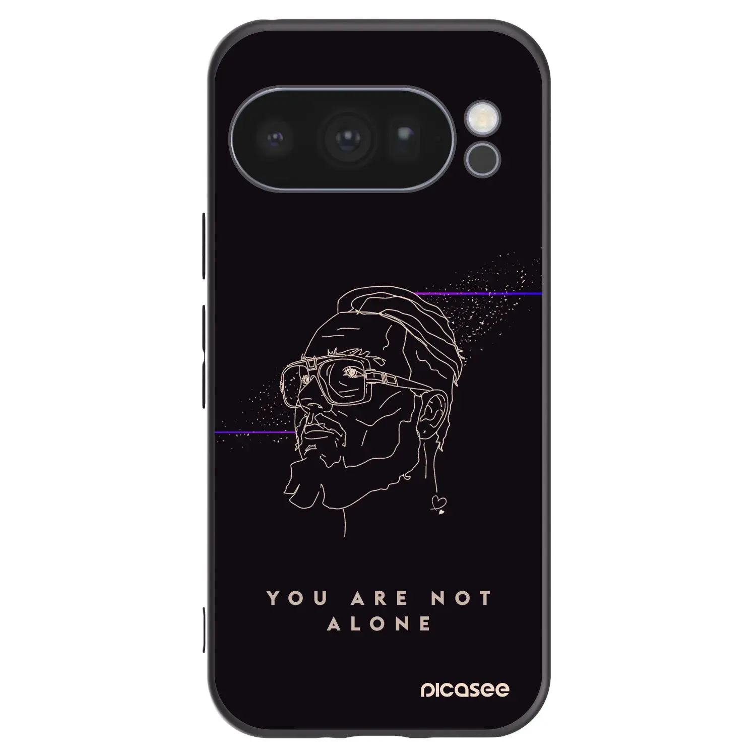 Silikonový černý obal pro Google Pixel 10 Pro - You are not alone