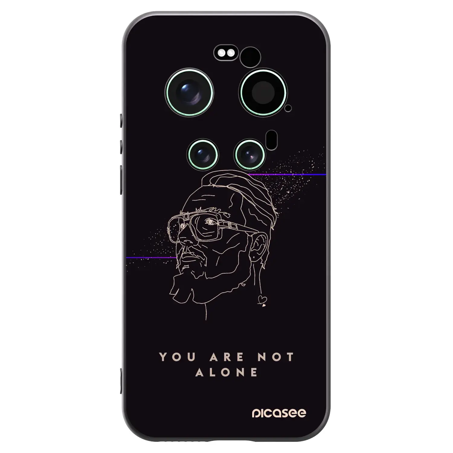 Silikonový černý obal pro Xiaomi 17 Ultra - You are not alone
