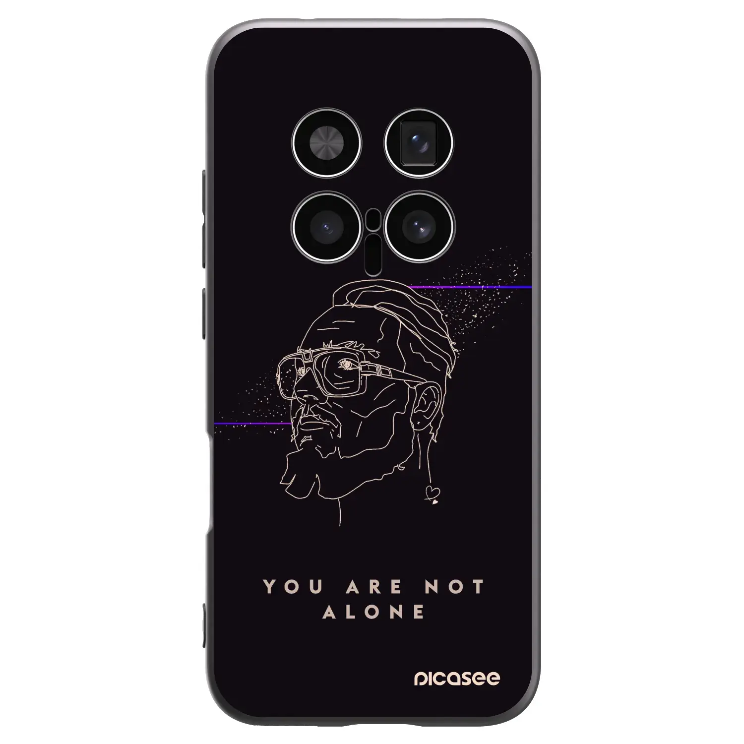 Silikonový černý obal pro Honor Magic8 Pro 5G - You are not alone