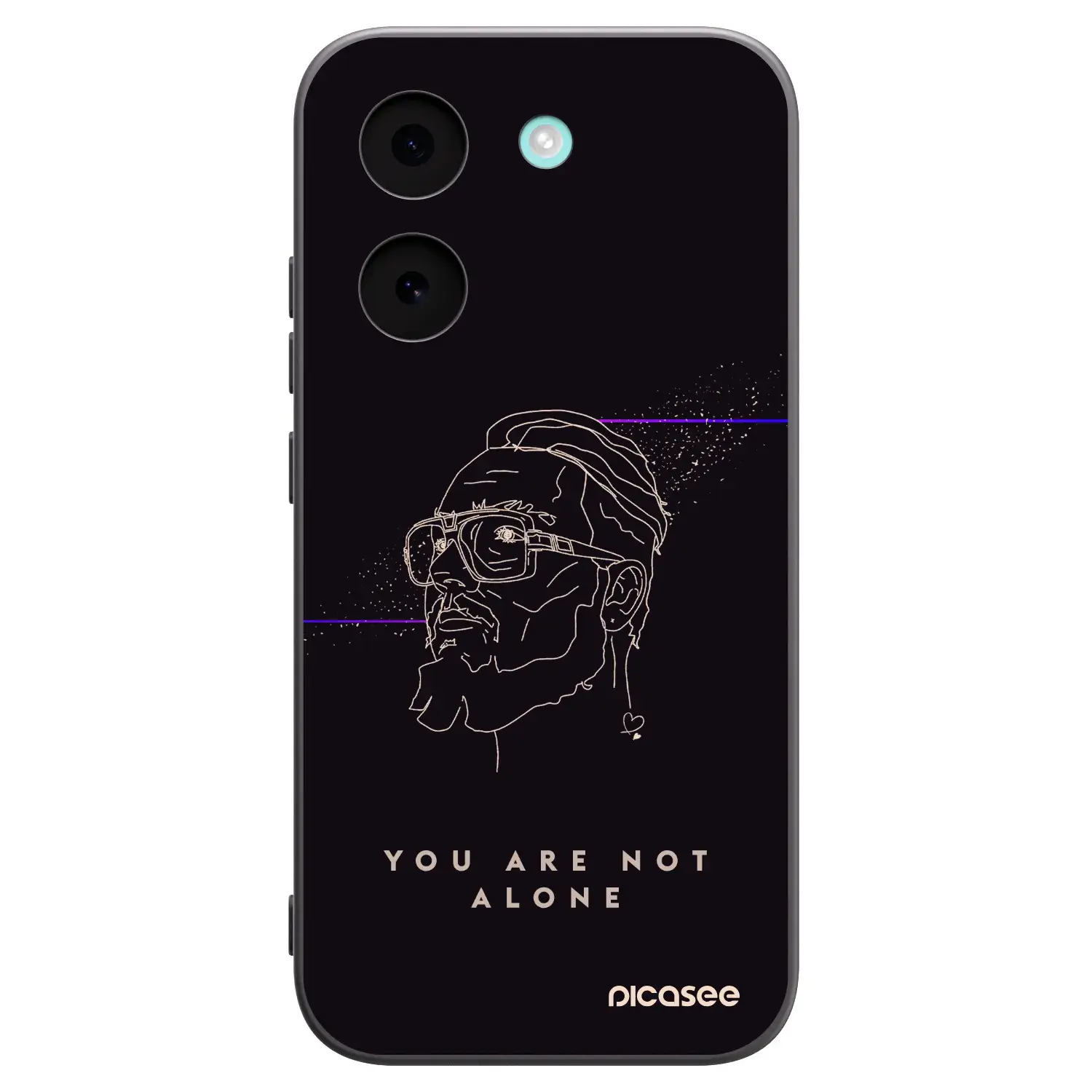 Silikonový černý obal pro Xiaomi Poco X8 Pro - You are not alone
