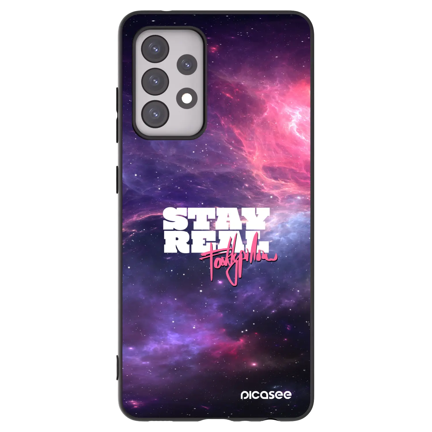Silikonový černý obal pro Samsung Galaxy A52s 5G A528B - Stay Real