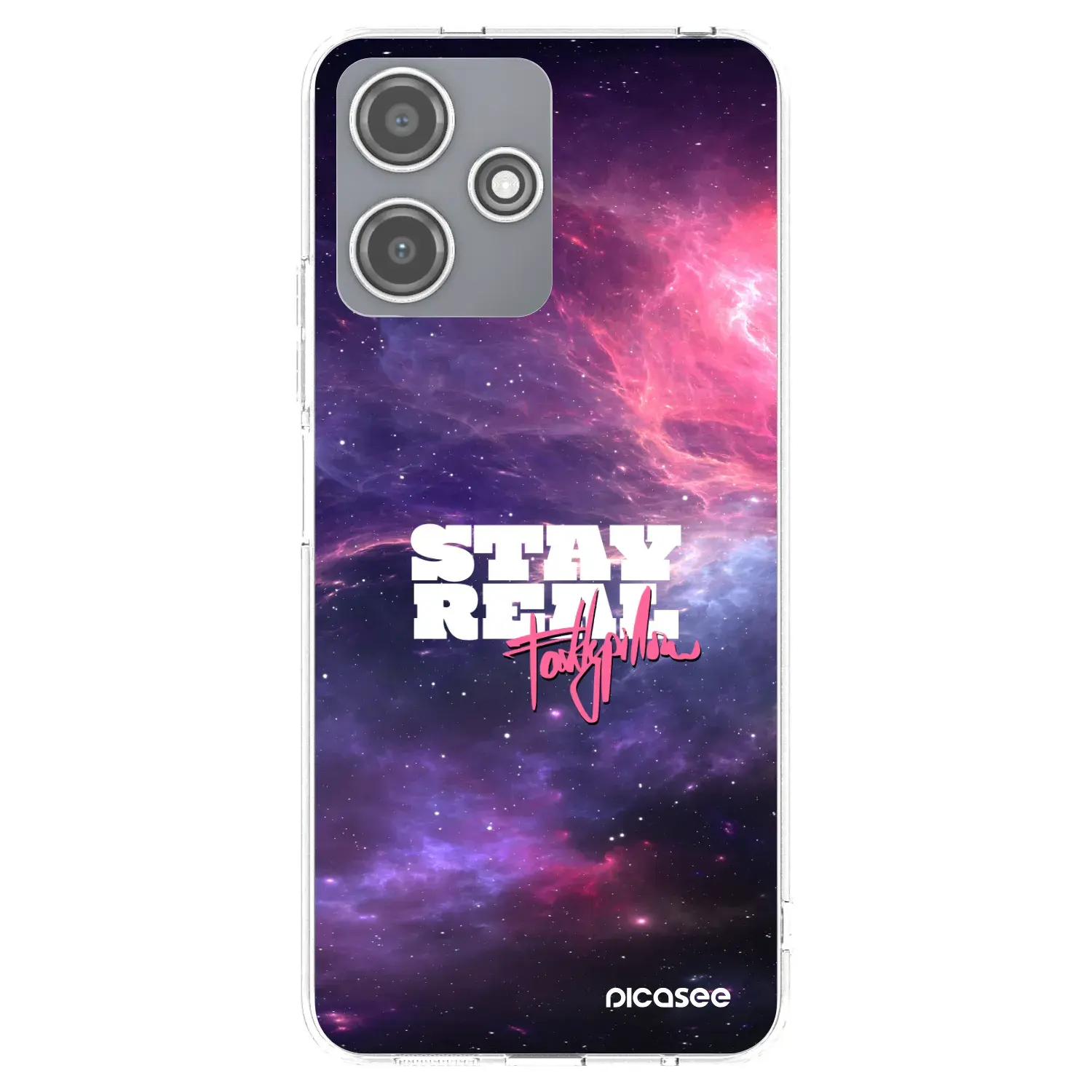 Silikonový průhledný obal pro Xiaomi Redmi 12 5G - Stay Real