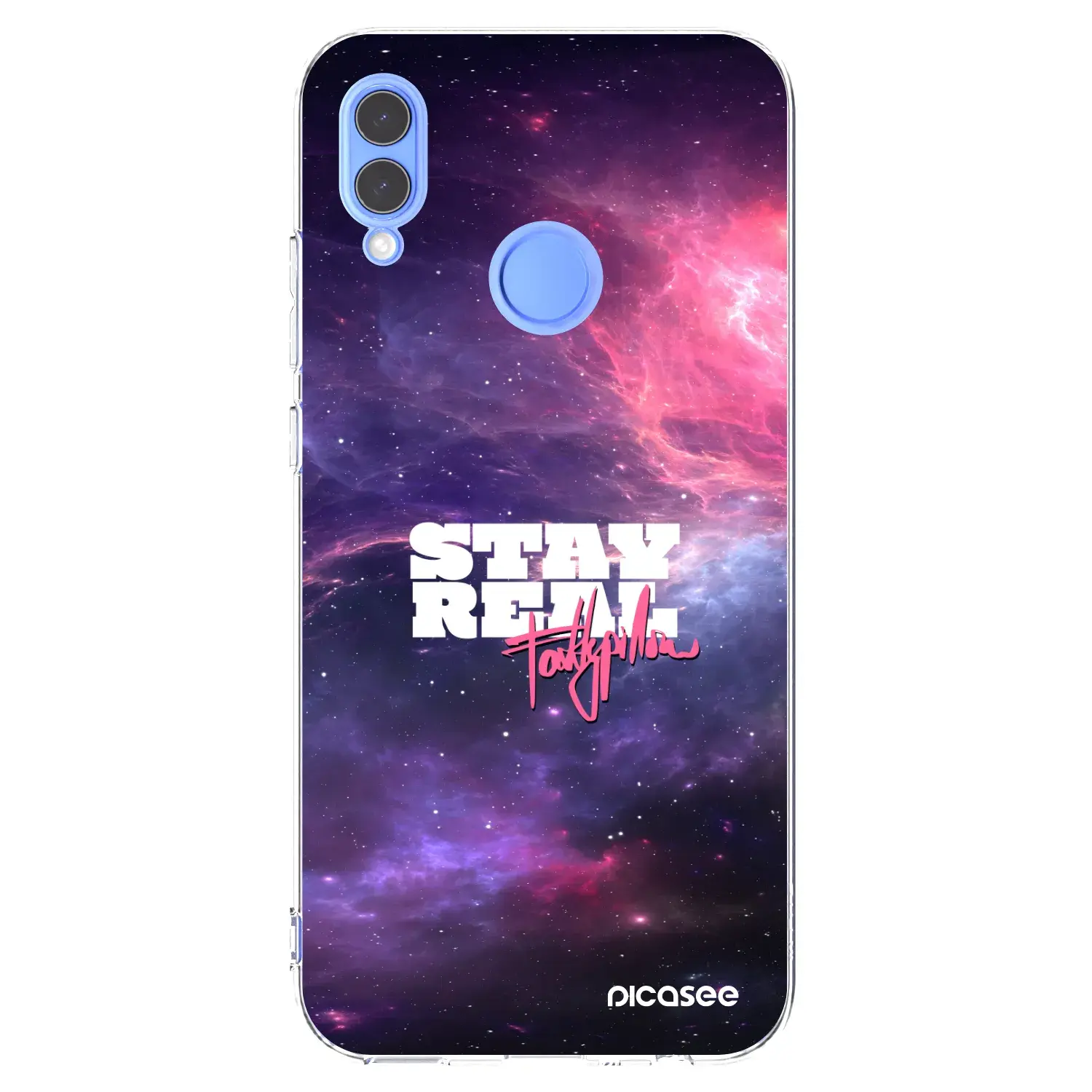Silikonový průhledný obal pro Honor 10 Lite - Stay Real