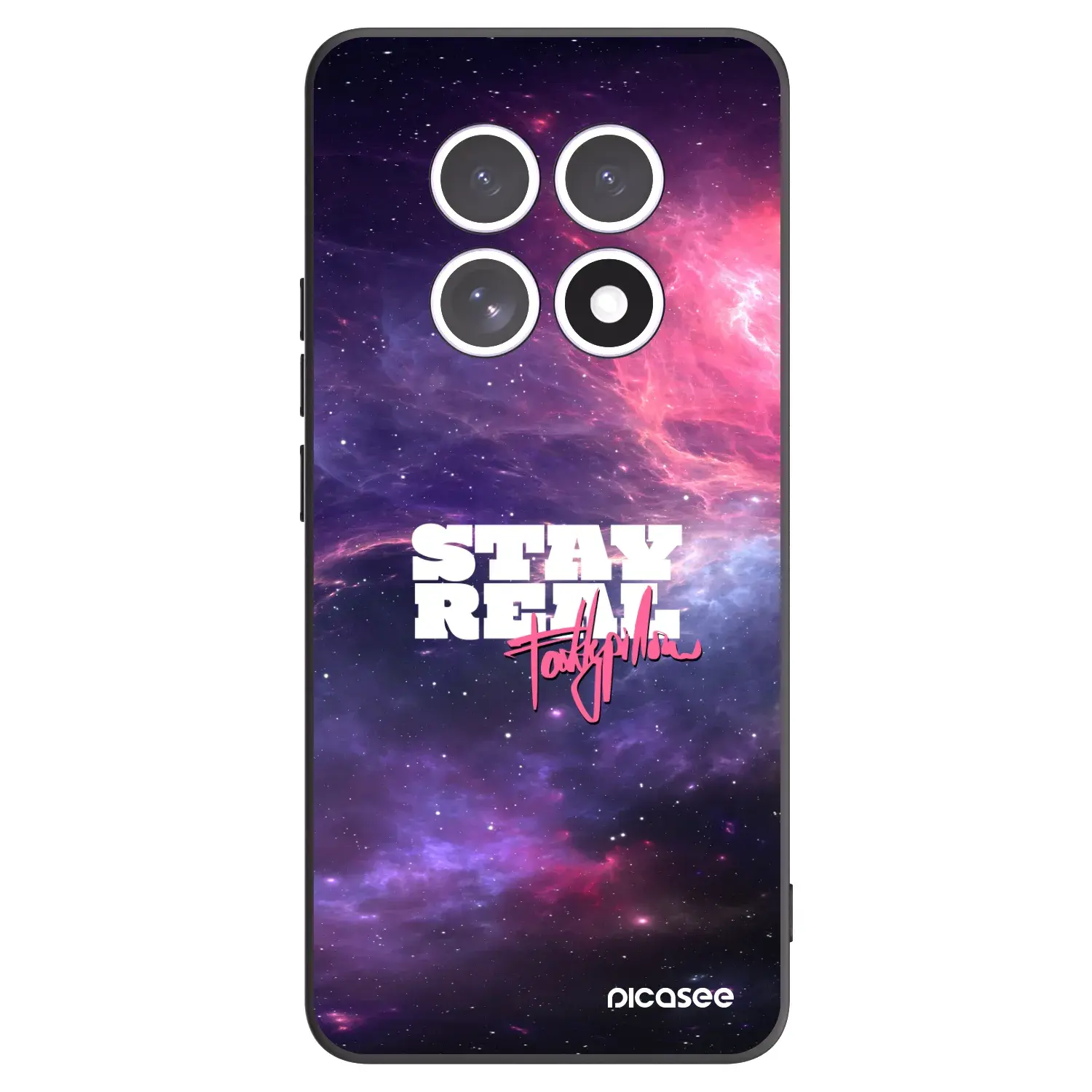 Silikonový černý obal pro Xiaomi Redmi Note 15 4G - Stay Real