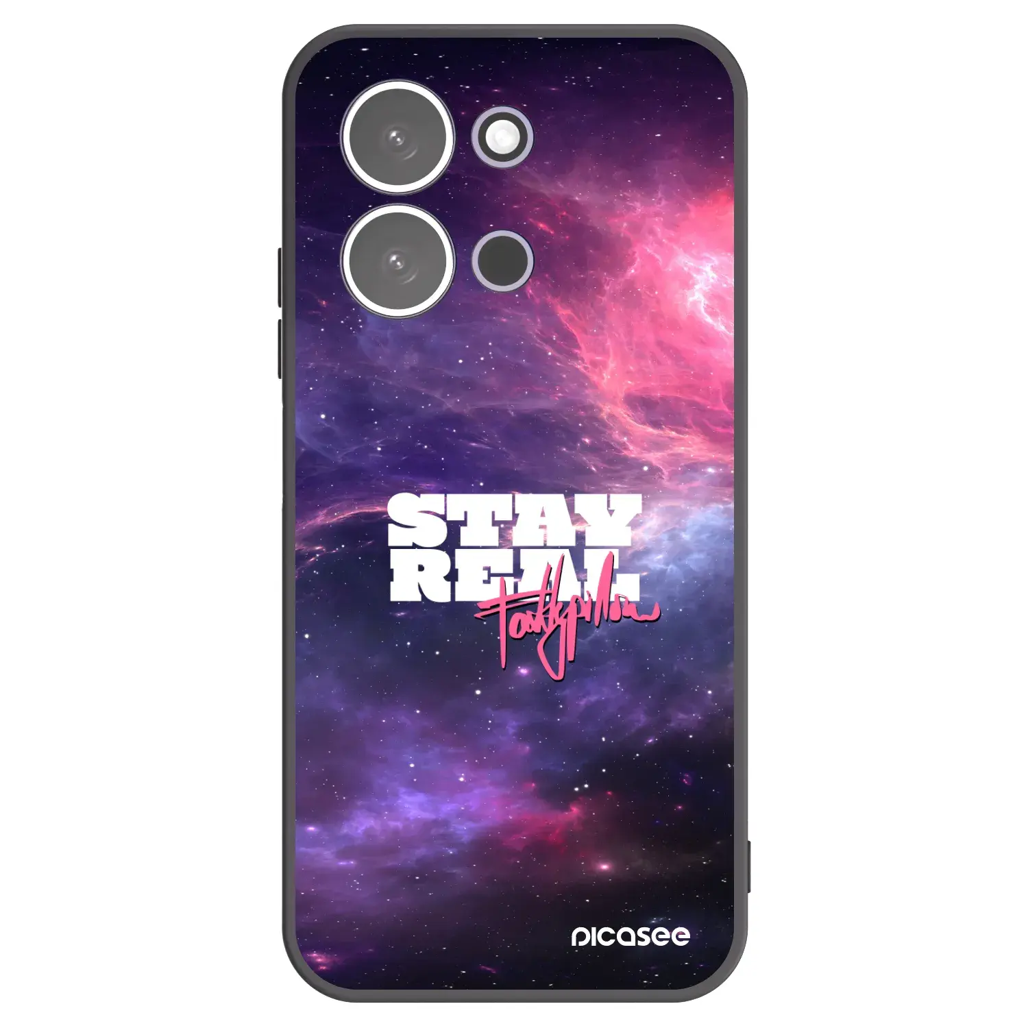 Silikonový černý obal pro Xiaomi Redmi 15C 5G - Stay Real