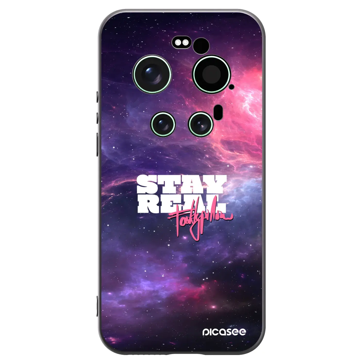 Silikonový černý obal pro Xiaomi 17 Ultra - Stay Real