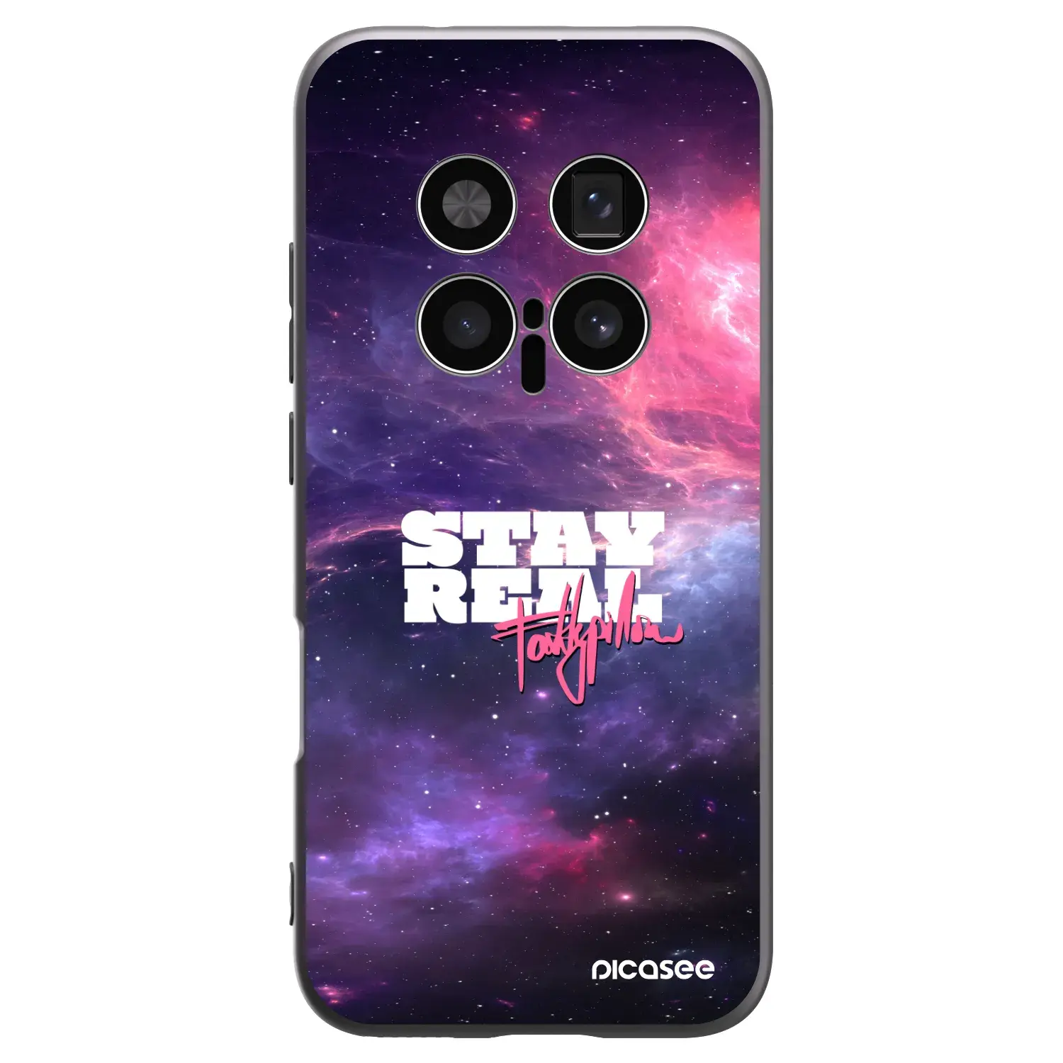 Silikonový černý obal pro Honor Magic8 Pro 5G - Stay Real