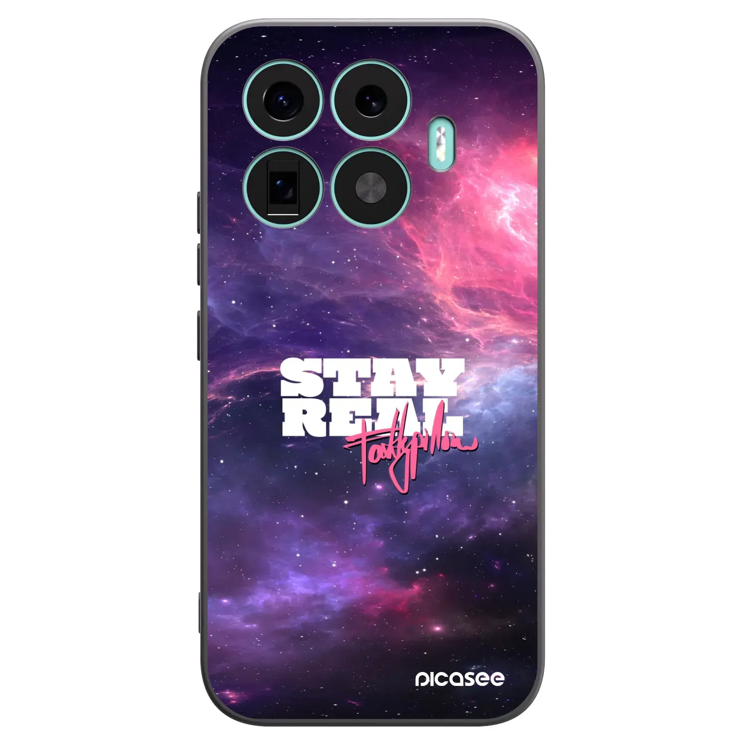 Silikonový černý obal pro Xiaomi 17T - Stay Real