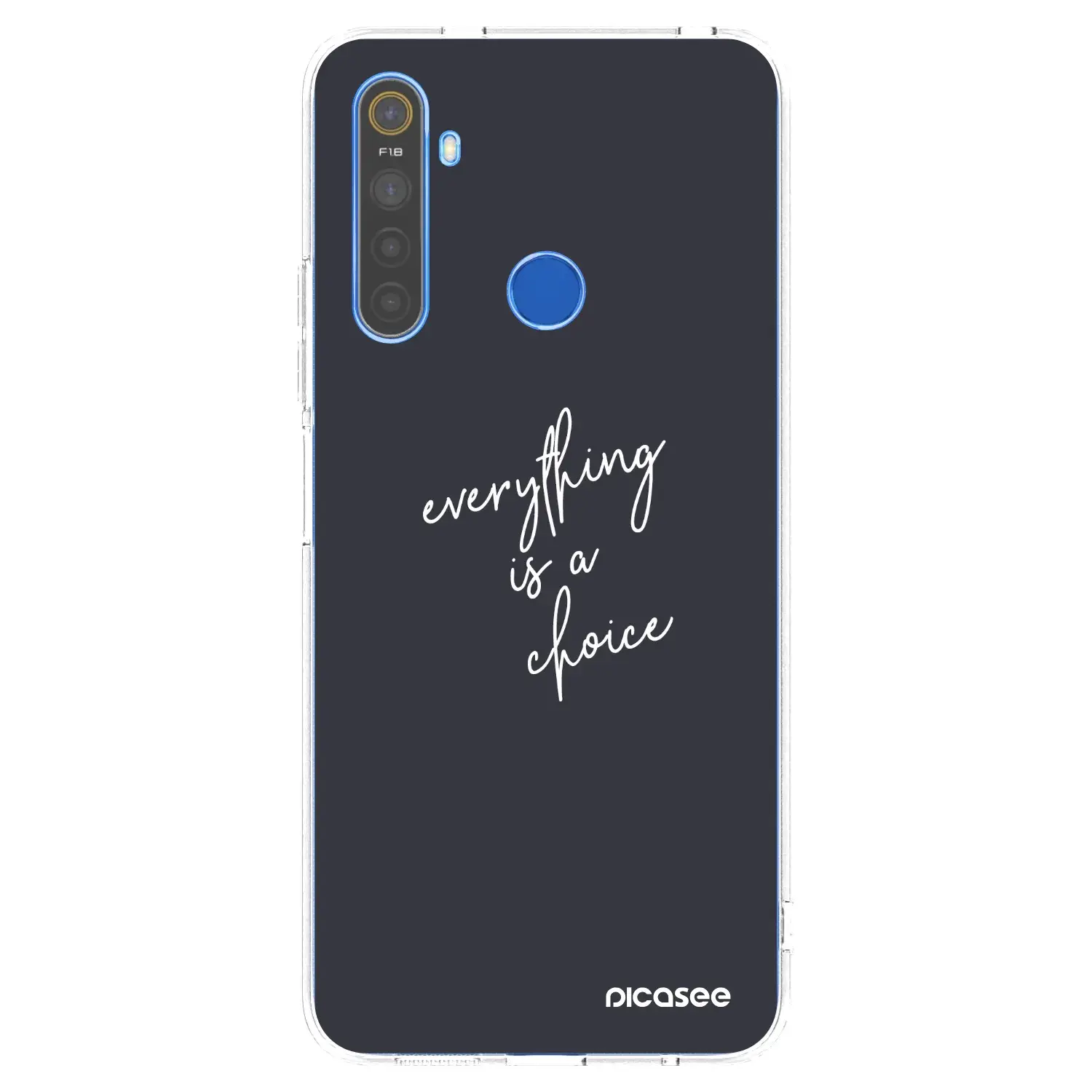 Silikonový průhledný obal pro Realme 5 - Vše je na tobě