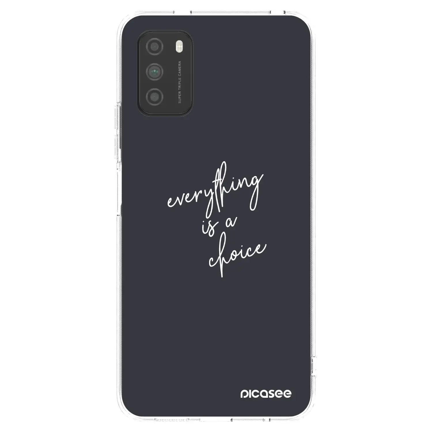 Silikonový průhledný obal pro Xiaomi Poco M3 - Vše je na tobě