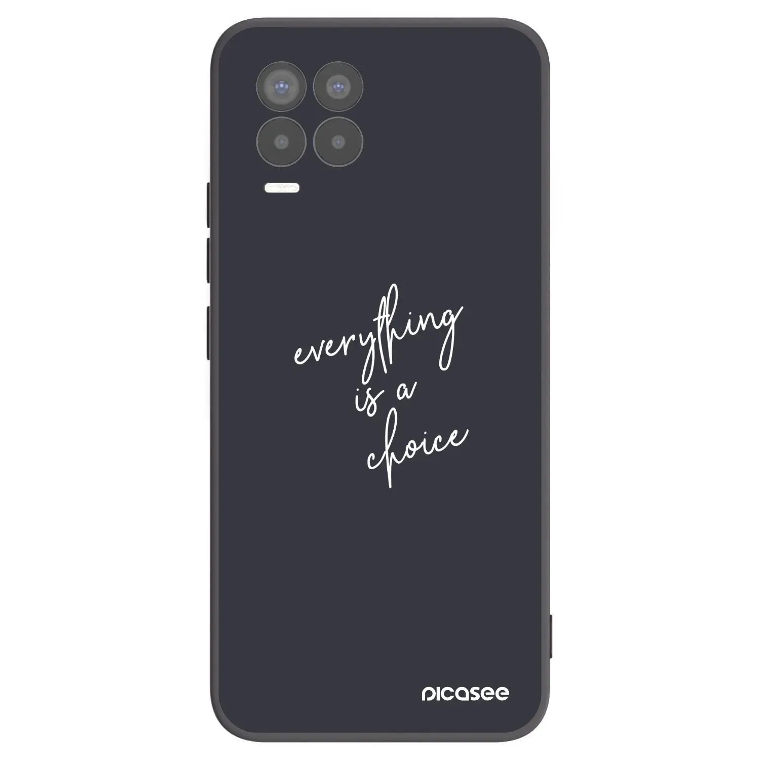 Silikonový černý obal pro Realme 8 Pro - Vše je na tobě