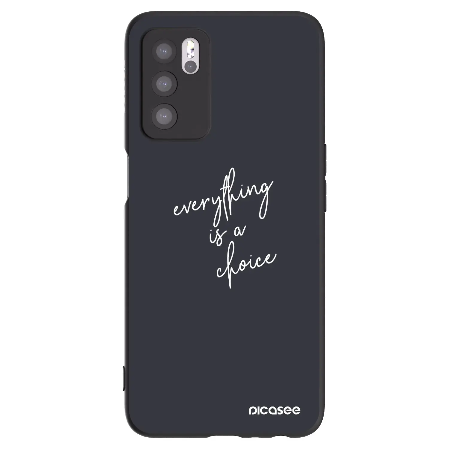 Silikonový černý obal pro OPPO A16s - Vše je na tobě