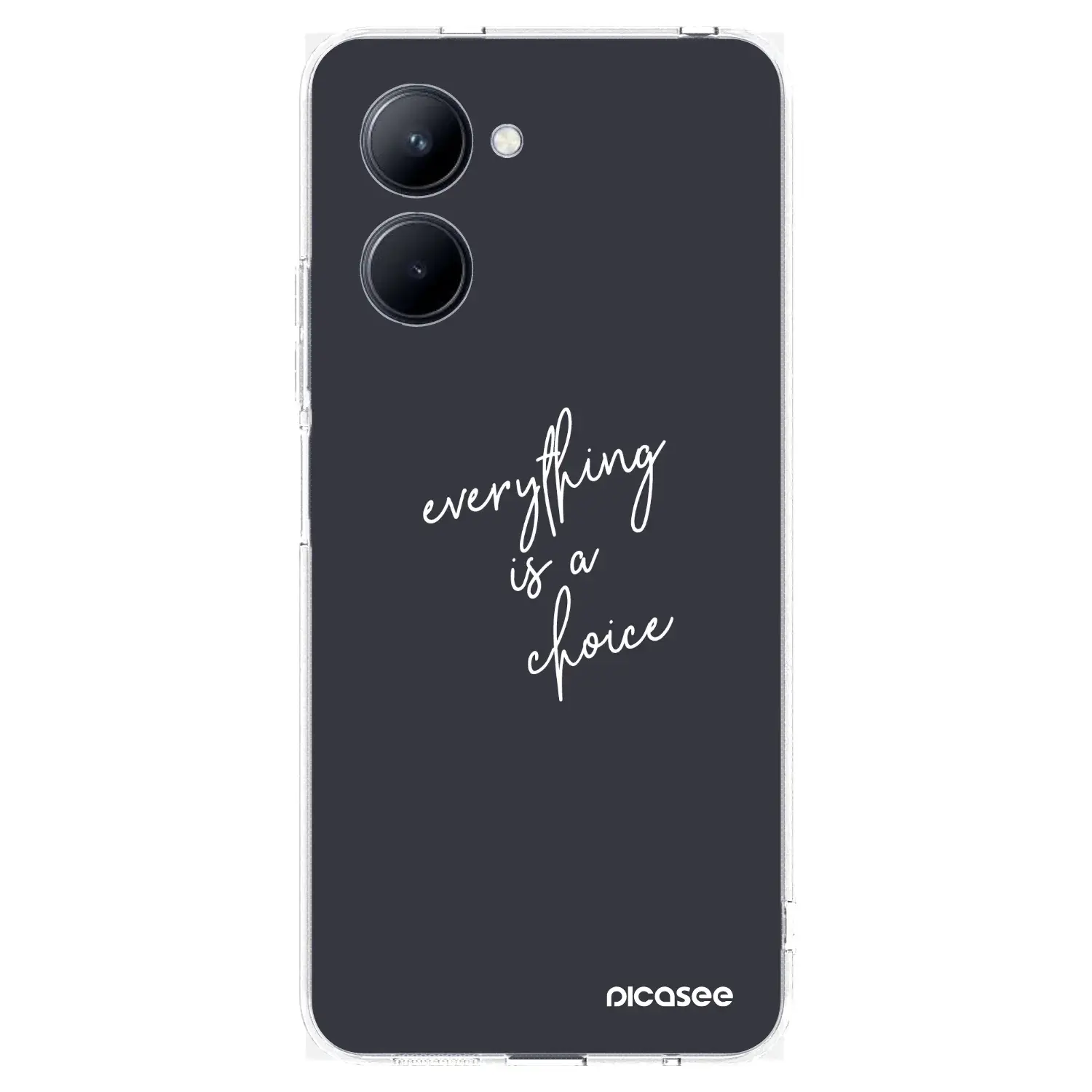 Silikonový průhledný obal pro Realme C33 (2023) - Vše je na tobě
