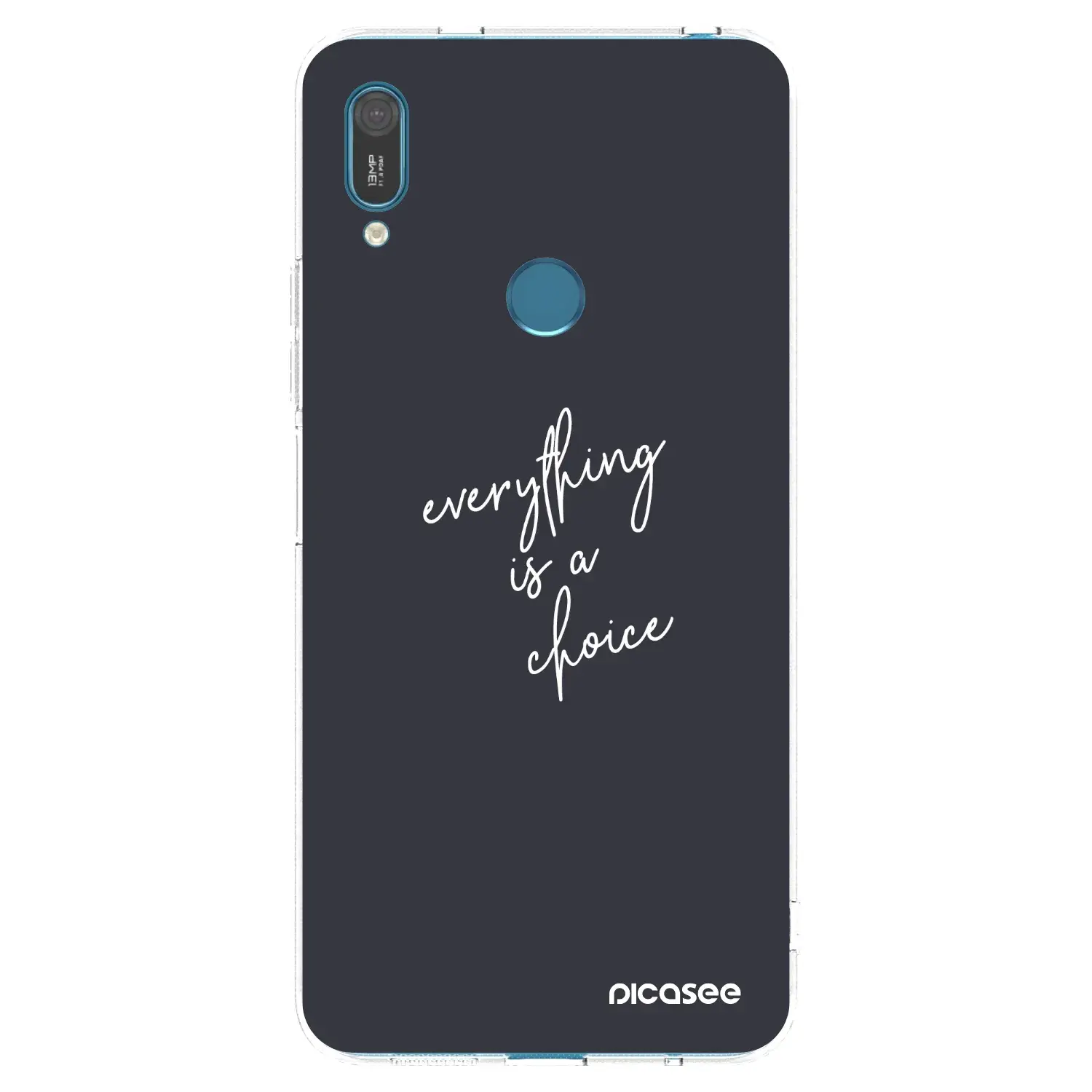 Silikonový průhledný obal pro Huawei Y7 2019 - Vše je na tobě