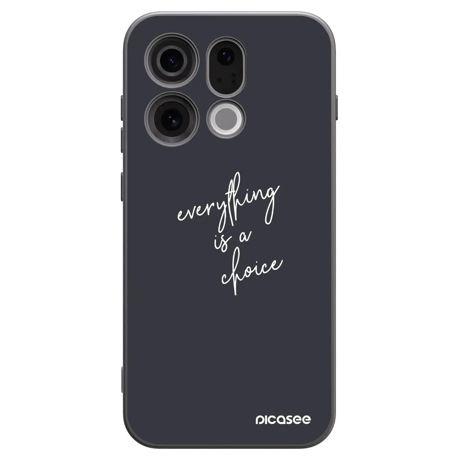Silikonový černý obal pro OPPO Find X9 - Vše je na tobě