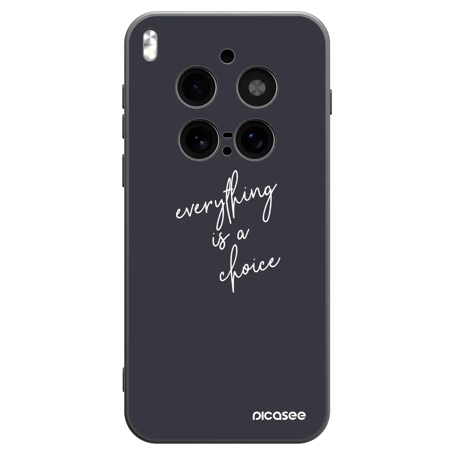 Silikonový černý obal pro Vivo X300 Pro - Vše je na tobě