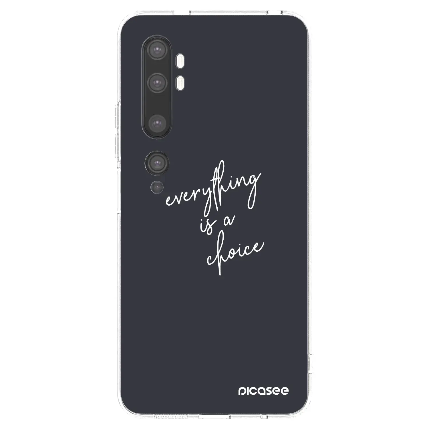 Silikonový průhledný obal pro Xiaomi Mi Note 10 (Pro) - Vše je na tobě