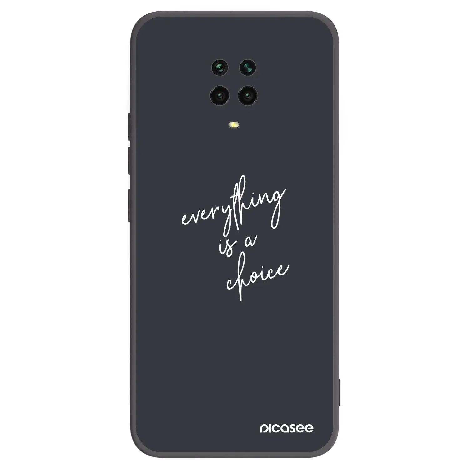 Silikonový černý obal pro Xiaomi Redmi Note 9 Pro - Vše je na tobě