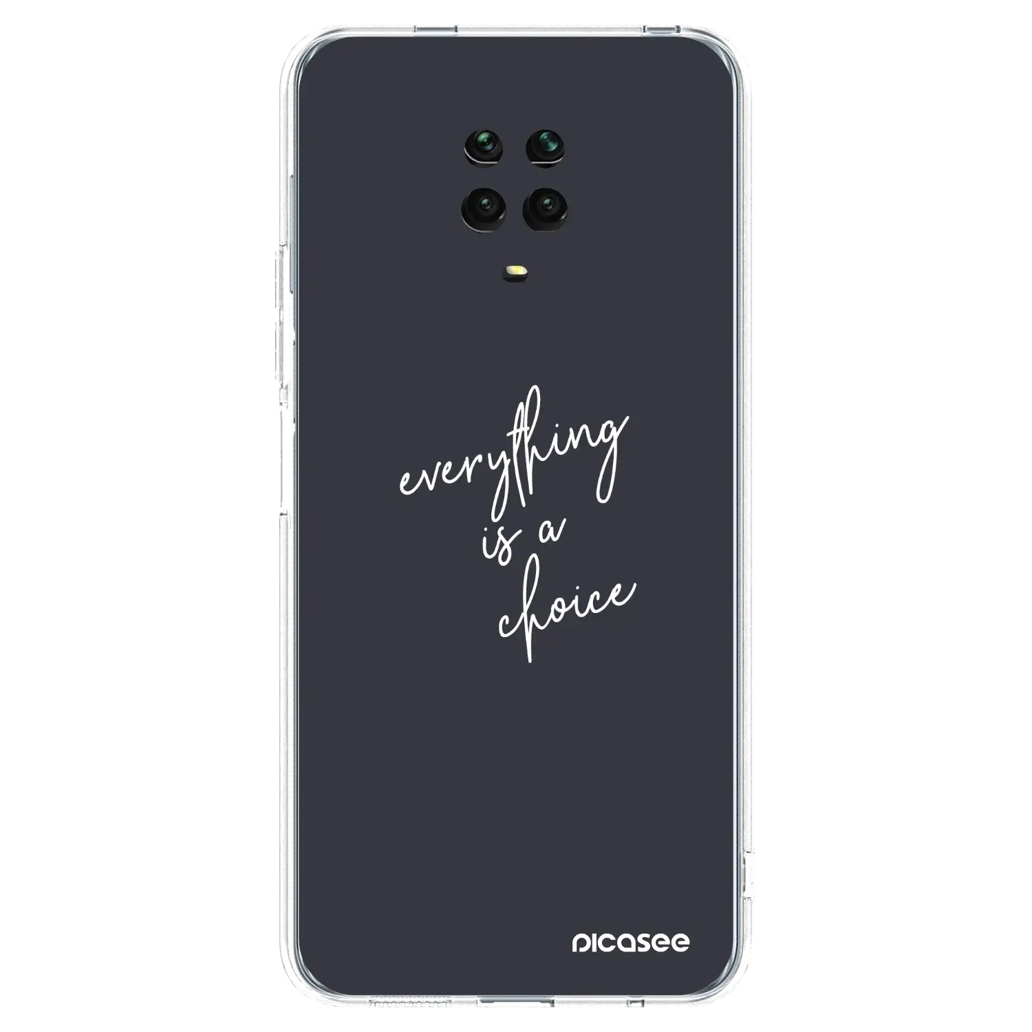 Silikonový průhledný obal pro Xiaomi Redmi Note 9S - Vše je na tobě