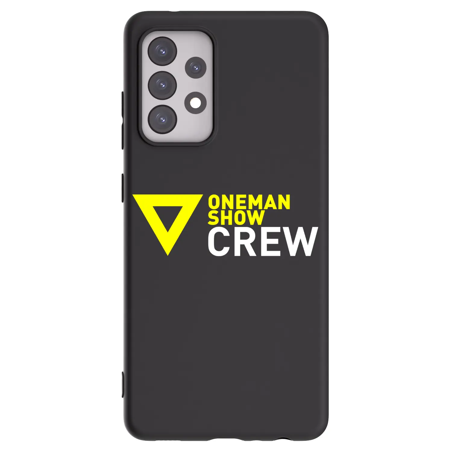 Silikonový černý obal pro Samsung Galaxy A52s 5G A528B - ONEMANSHOW CREW