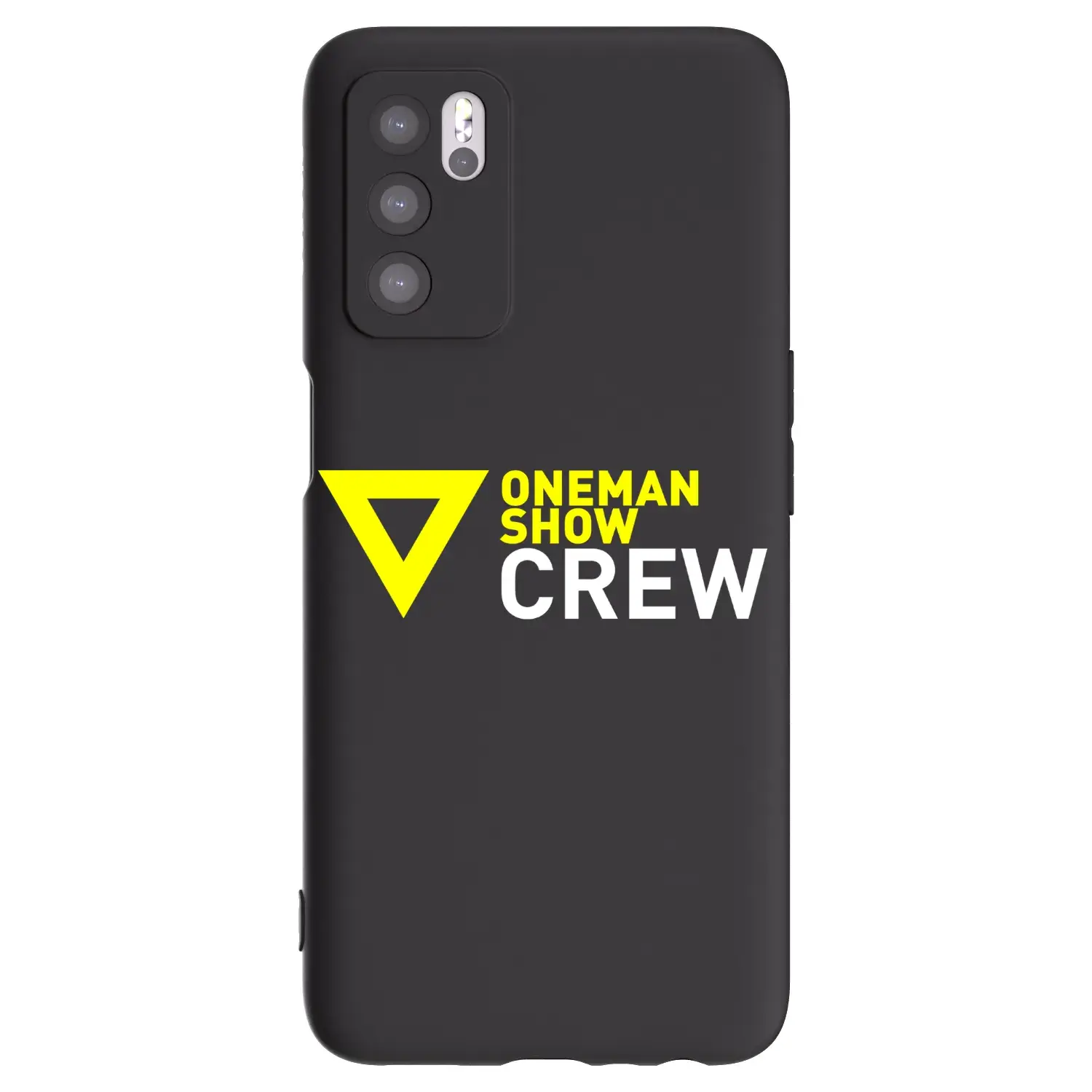 Silikonový černý obal pro OPPO A16s - ONEMANSHOW CREW
