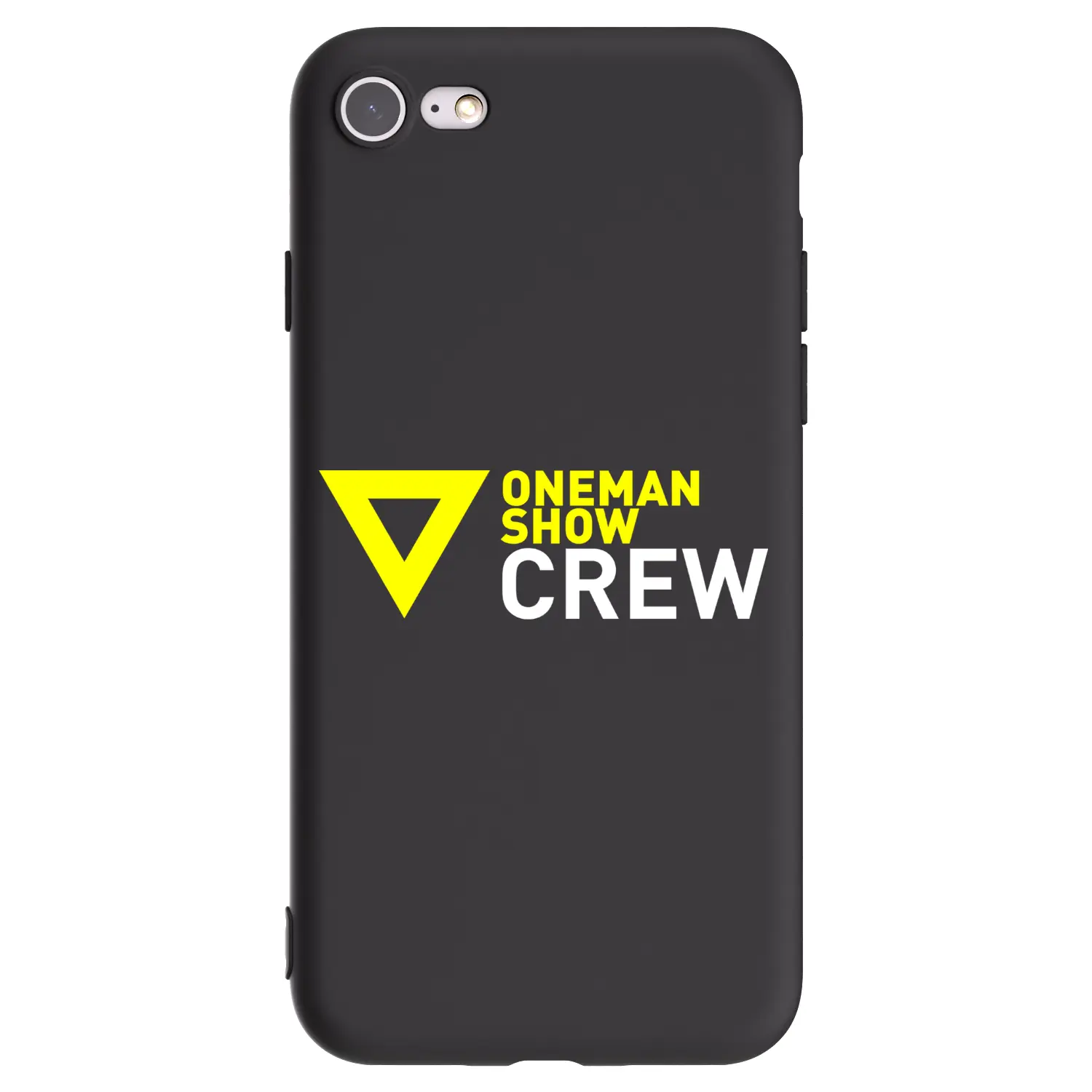 Silikonový černý obal pro Apple iPhone SE 2020 - ONEMANSHOW CREW