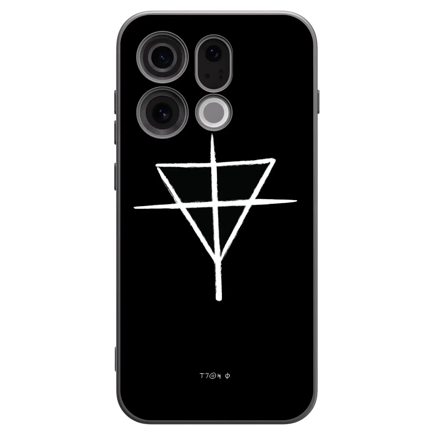 Silikonový černý obal pro OPPO Find X9 - ONEMANSHOW THE GAME