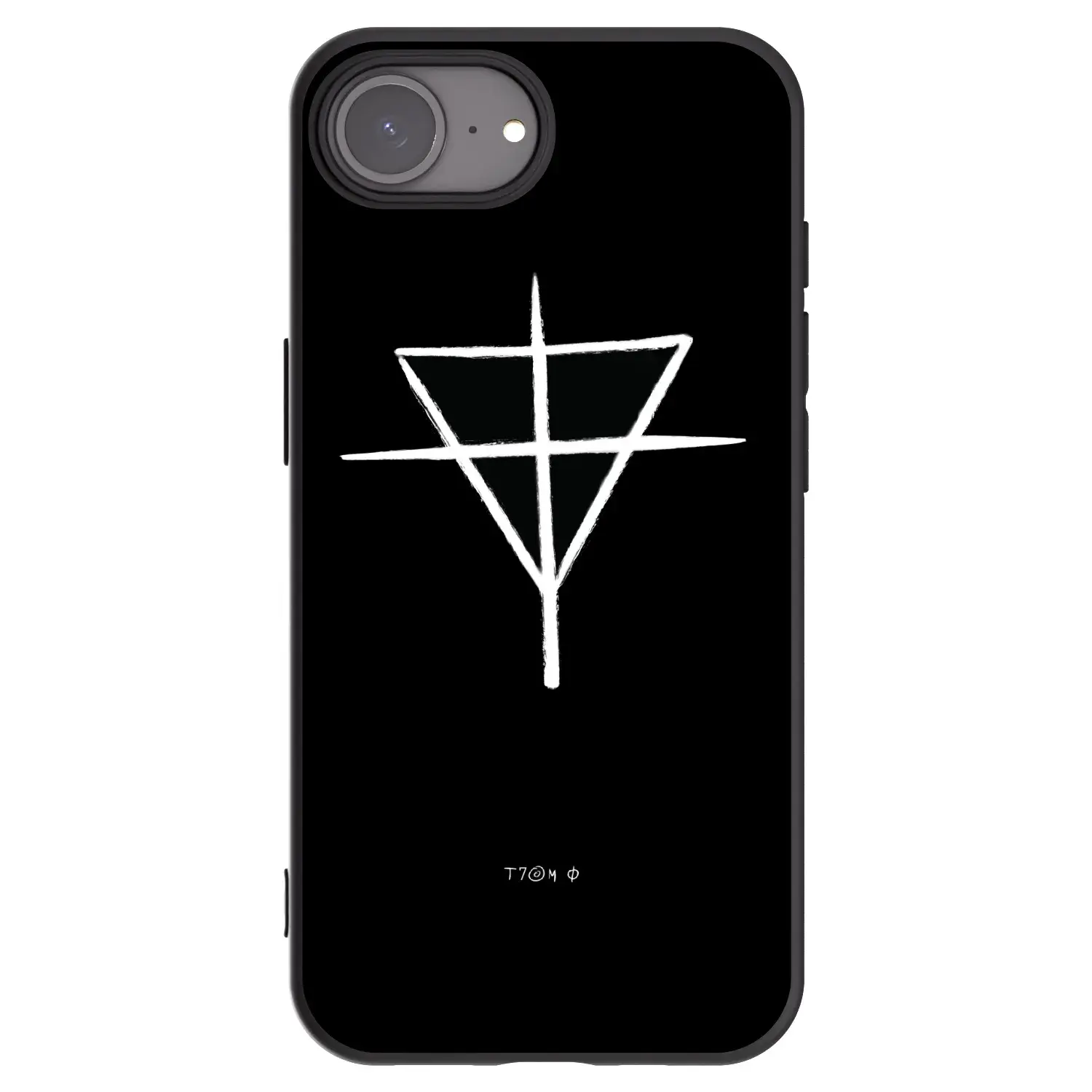 Silikonový černý obal pro Apple iPhone 17e - ONEMANSHOW THE GAME