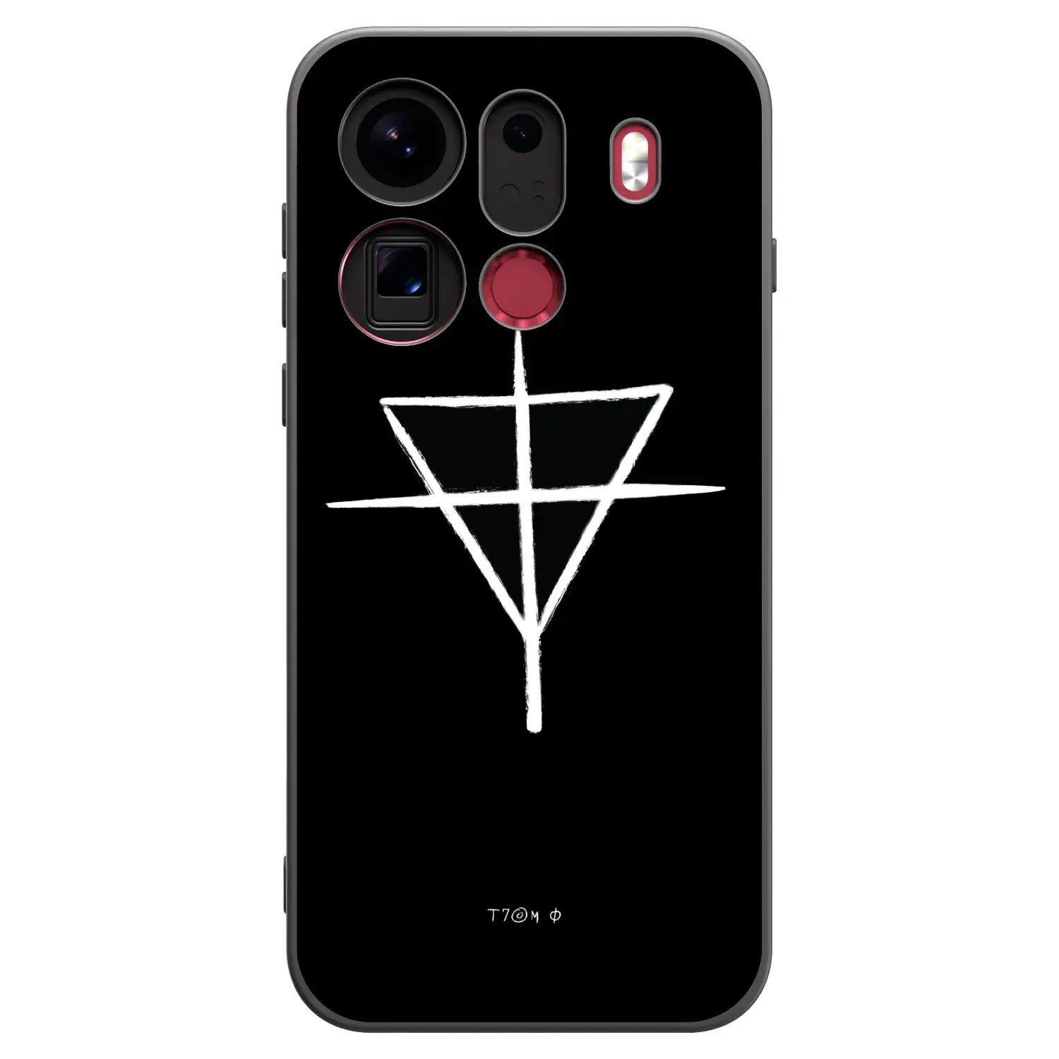 Silikonový černý obal pro OPPO Find X9 Pro - ONEMANSHOW THE GAME