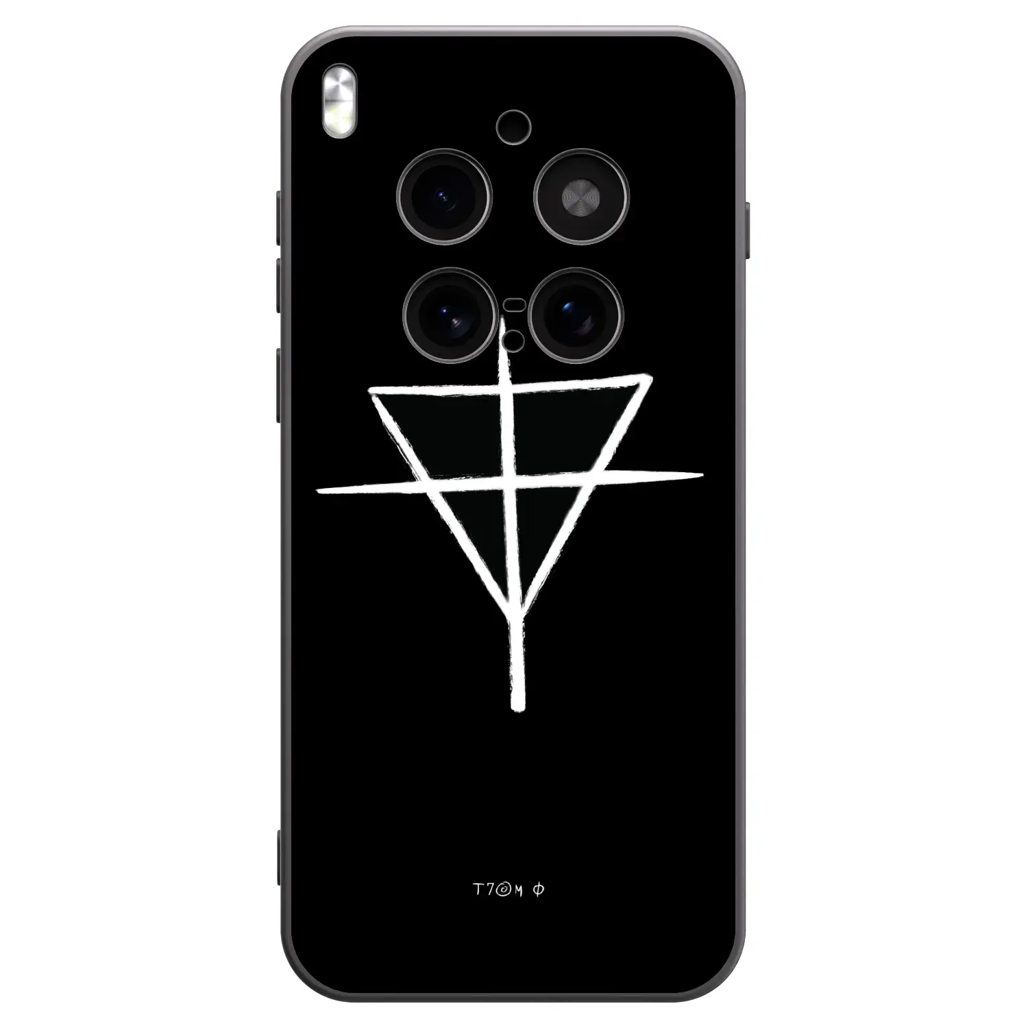 Silikonový černý obal pro Vivo X300 Pro - ONEMANSHOW THE GAME