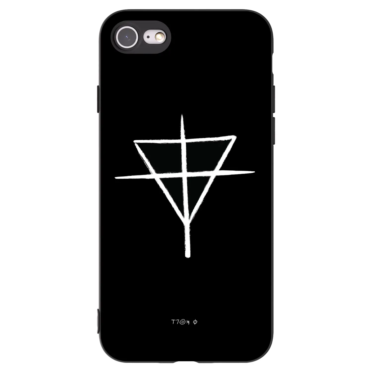 Silikonový černý obal pro Apple iPhone SE 2020 - ONEMANSHOW THE GAME