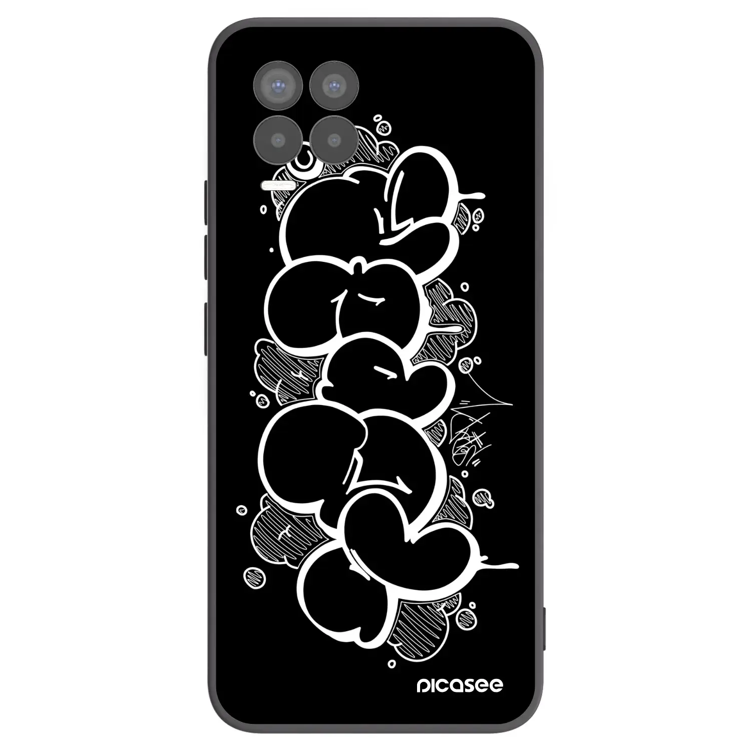 Silikonový černý obal pro Realme 8 Pro - Throw UP