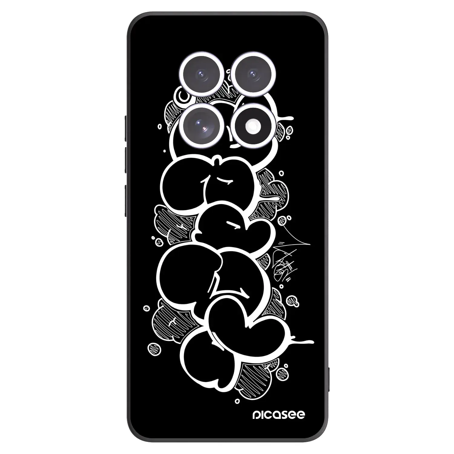 Silikonový černý obal pro Xiaomi Redmi Note 15 4G - Throw UP
