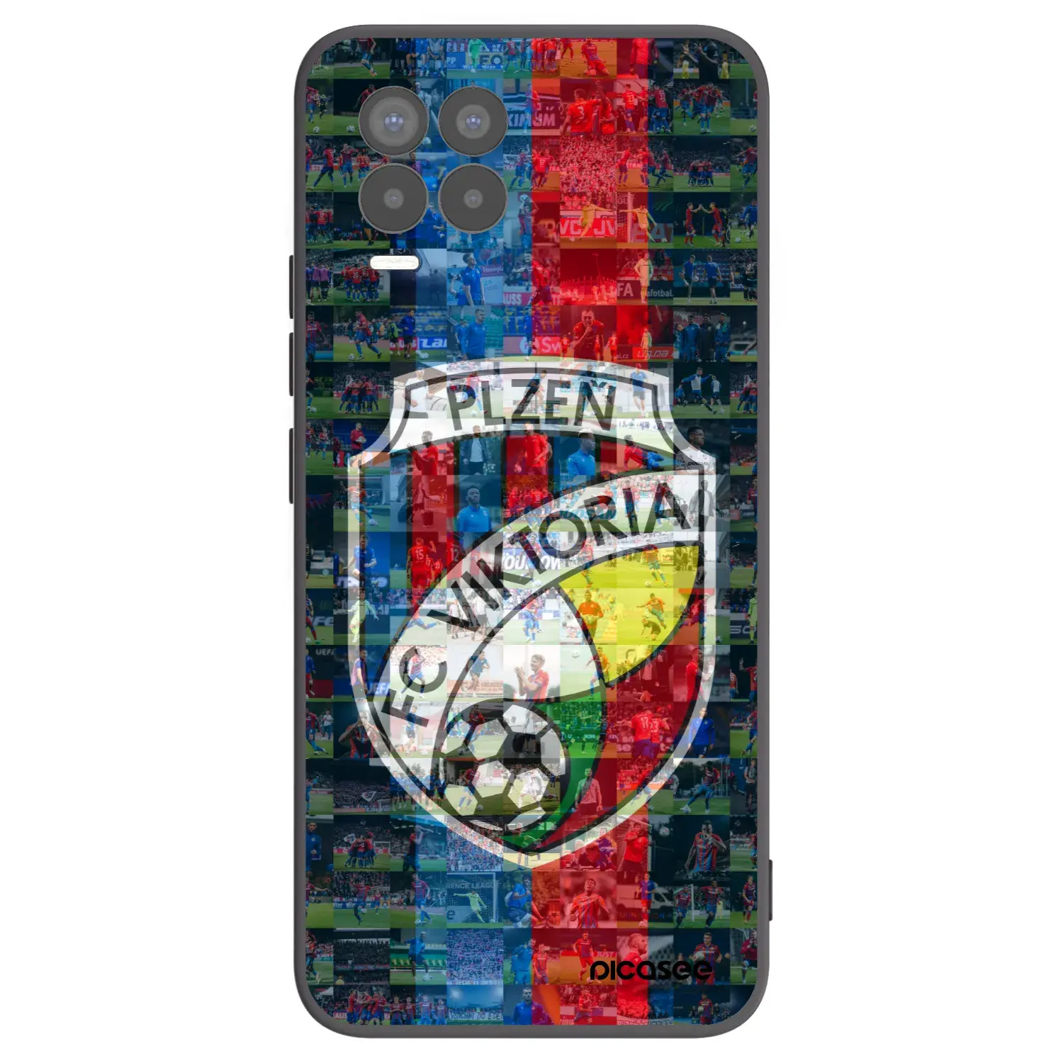 Silikonový černý obal pro Realme 8 Pro - FC Viktoria Plzeň A