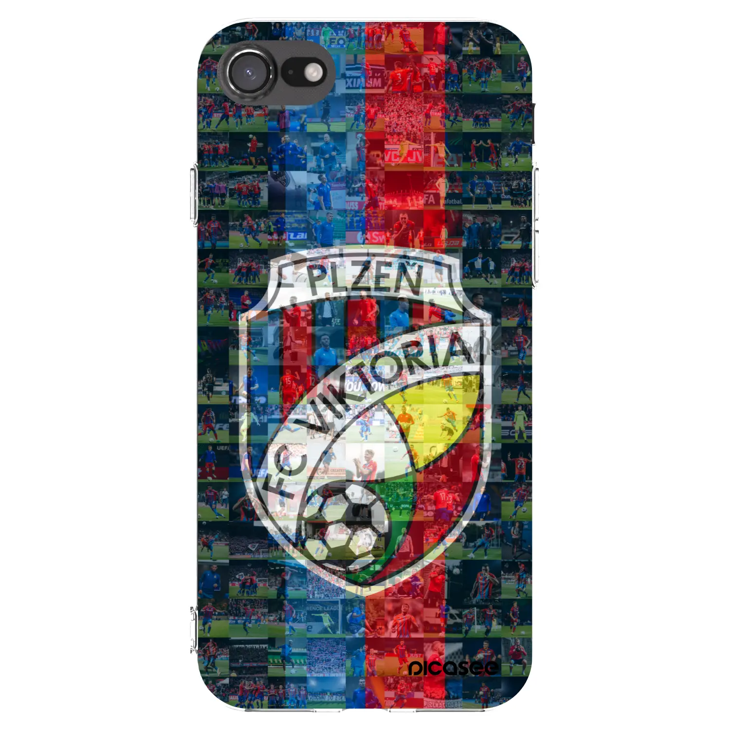 Silikonový průhledný obal pro Apple iPhone SE 2022 - FC Viktoria Plzeň A