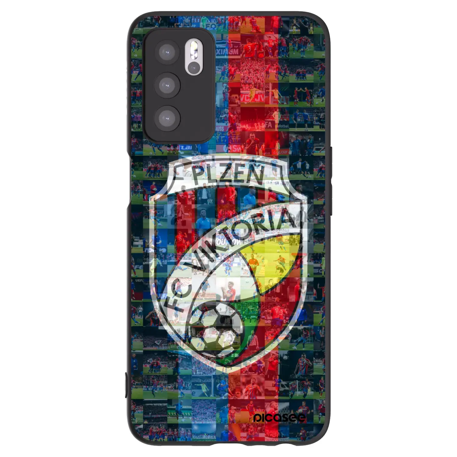 Silikonový černý obal pro OPPO A16s - FC Viktoria Plzeň A