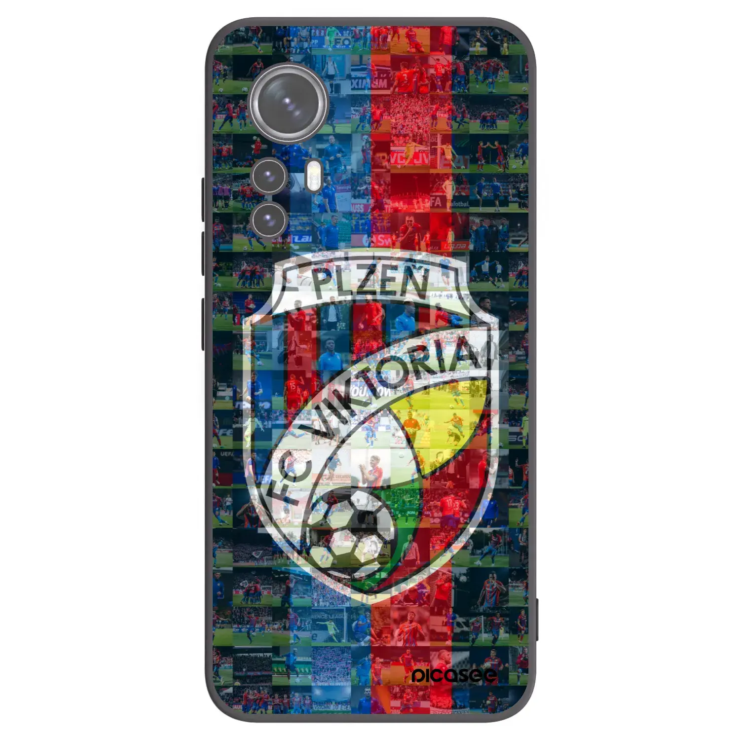 Silikonový černý obal pro Xiaomi 12X - FC Viktoria Plzeň A