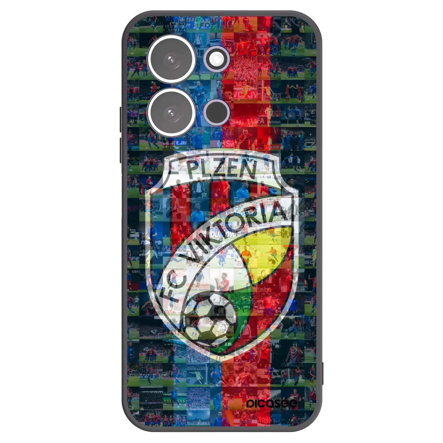 Silikonový černý obal pro Xiaomi Redmi 15C 5G - FC Viktoria Plzeň A